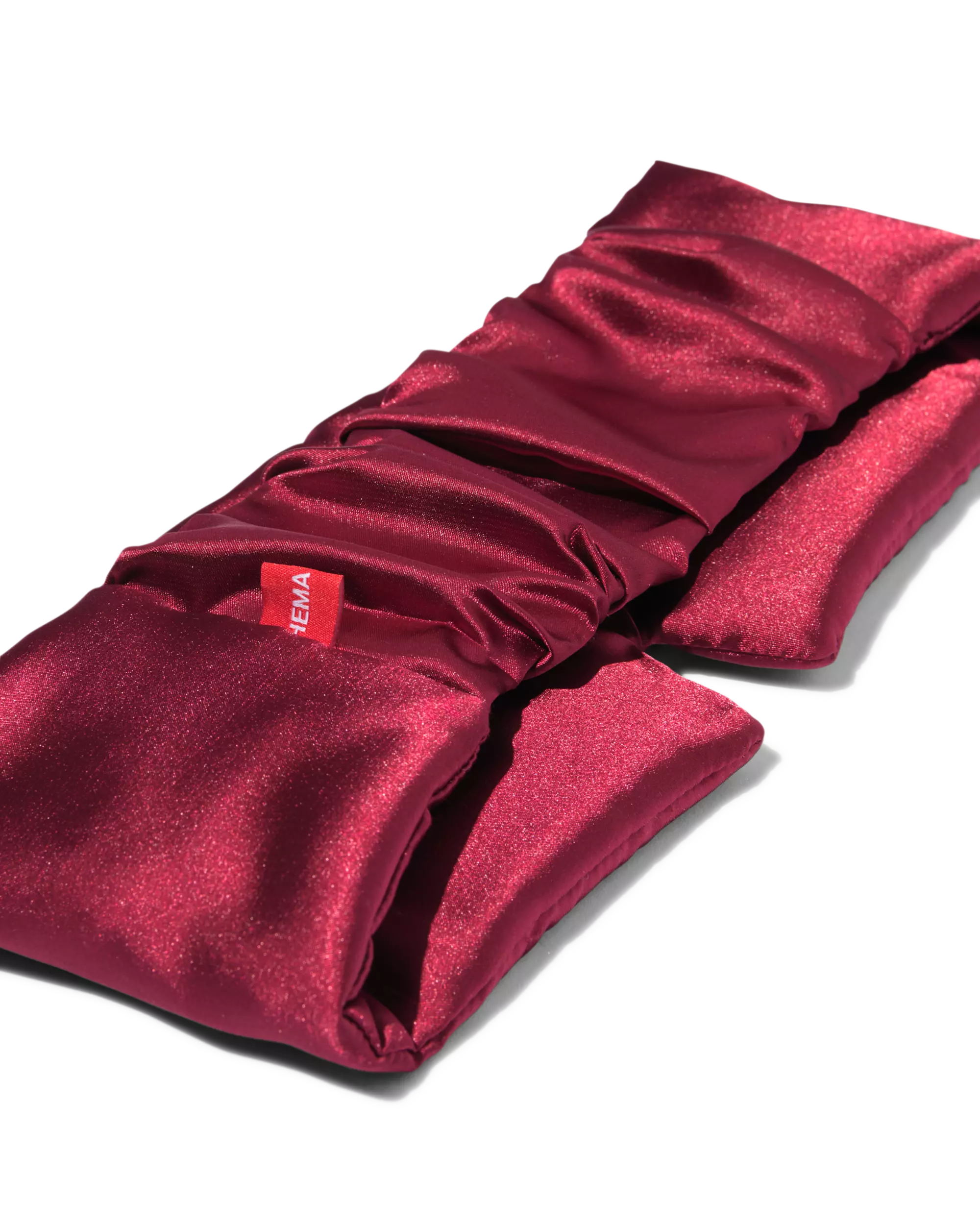 masque de sommeil satin bordeaux