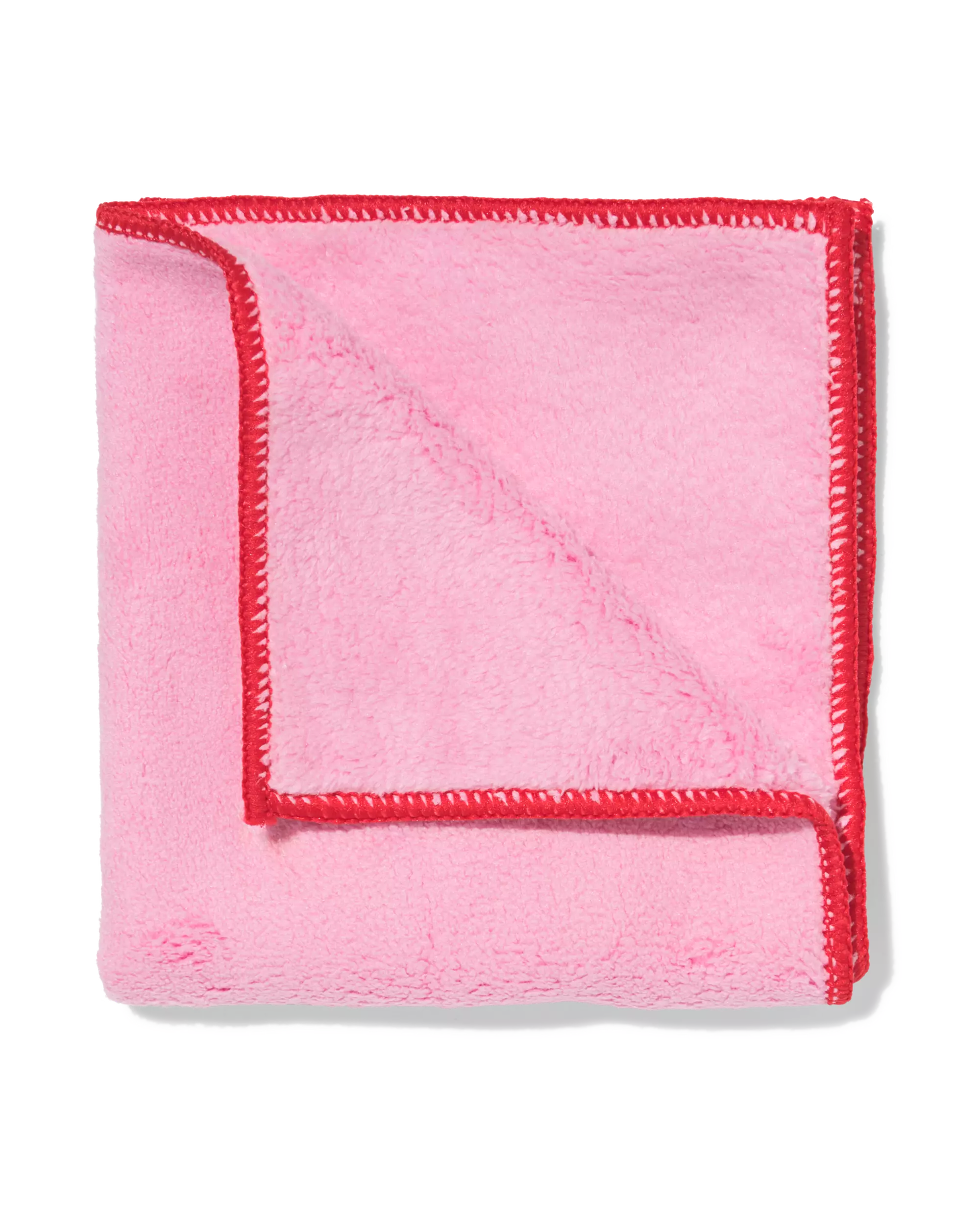 chiffon à poussière 32x32cm microfibre fleece rose