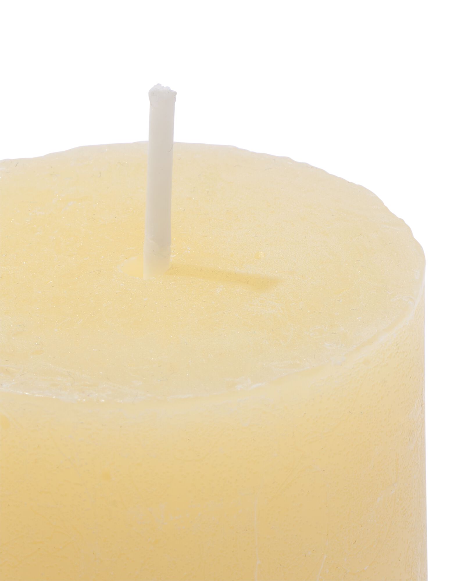 bougie rustique &Oslash;5x11cm jaune clair jaune p&acirc;le 5 x 11 - 13504229 - HEMA