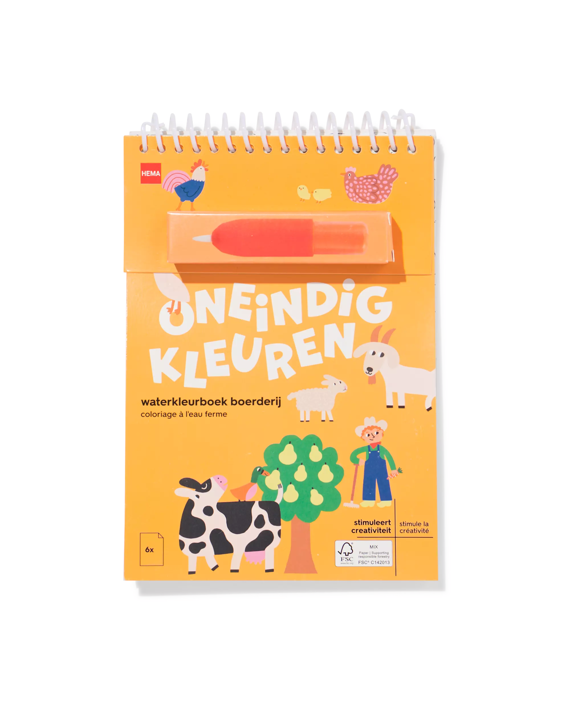 waterkleurboek A5 boerderij
