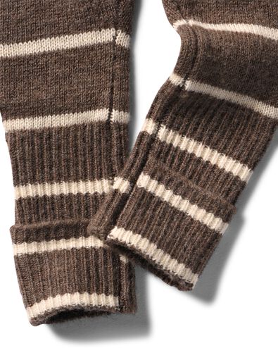 legging &eacute;volutif nouveau-n&eacute; ajust&eacute; rayures marron marron - 33463020BROWN - HEMA