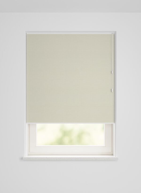 pliss&eacute; dubbel verduisterend uni offwhite gebroken wit - 46130231OFFWHITE - HEMA