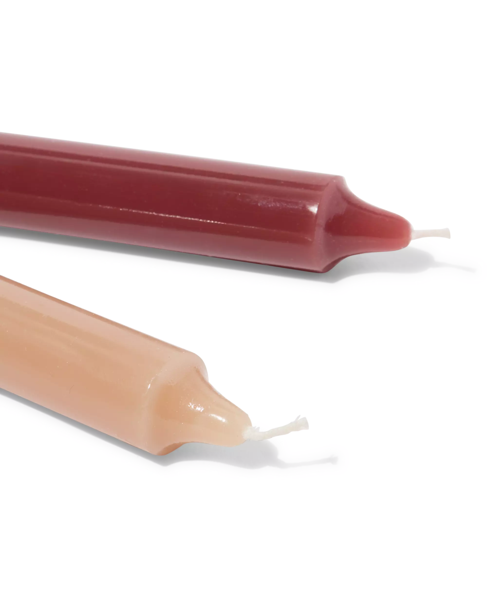 bougies longues 16 x ⌀ 2,2 cm naturel - 4 pièces