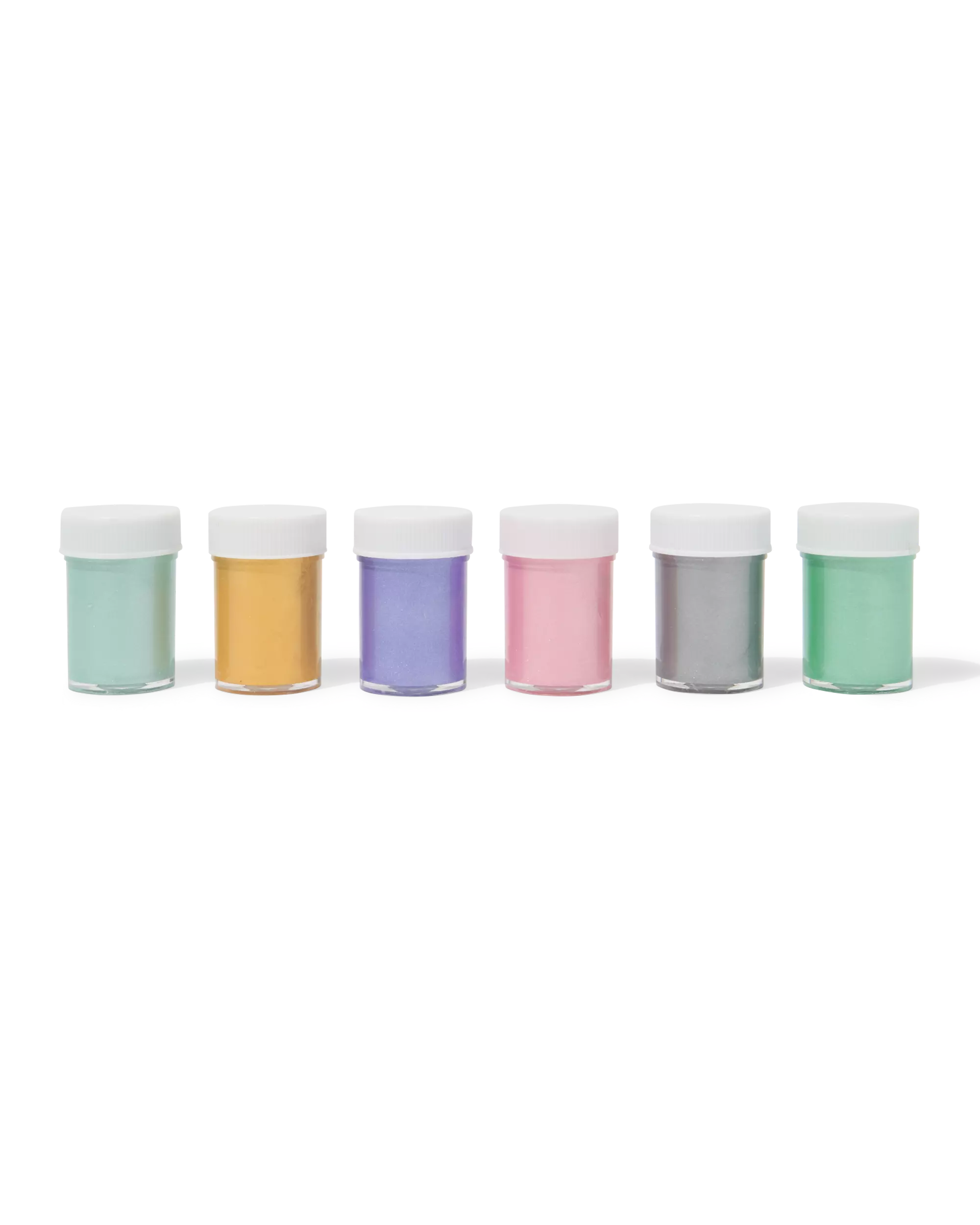 plakkaatverf metallic - 6 stuks