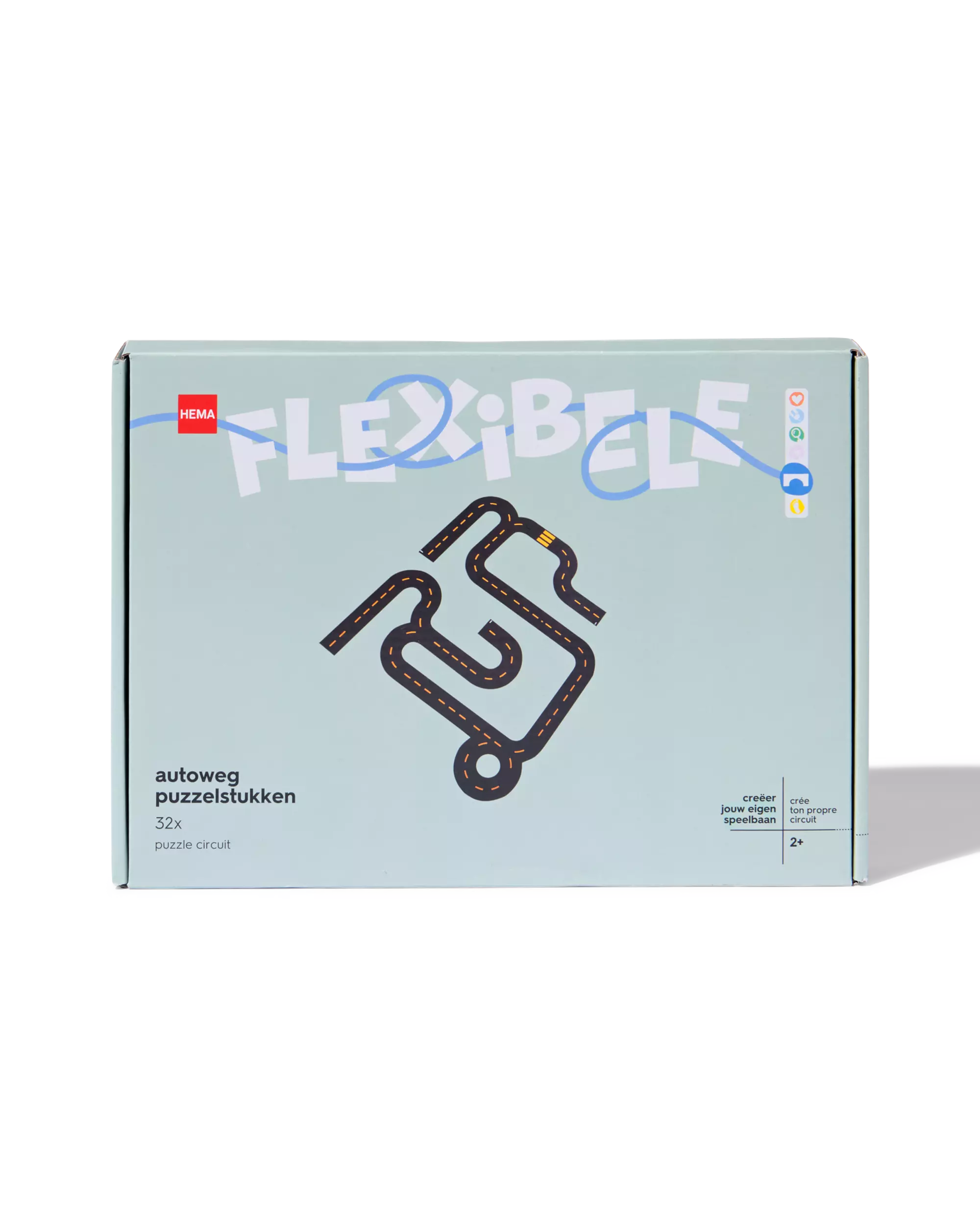 autoweg puzzelstukken PVC