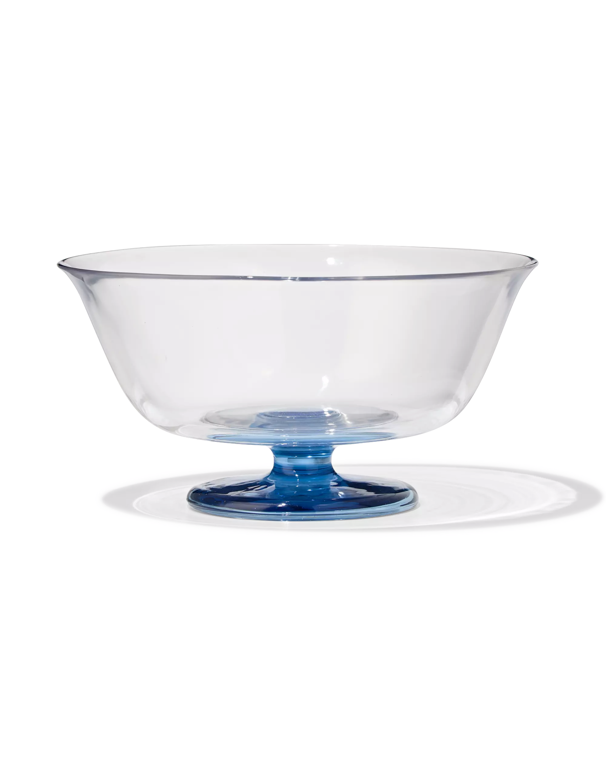 bol plat à trifle ⌀26 cm verre pied coloré