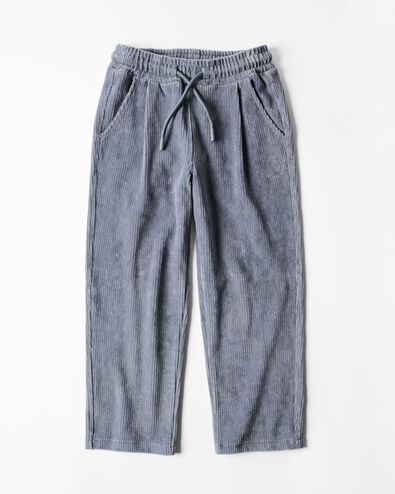kinderbroek regular fit corduroy blauw blauw - 30727129BLUE - HEMA