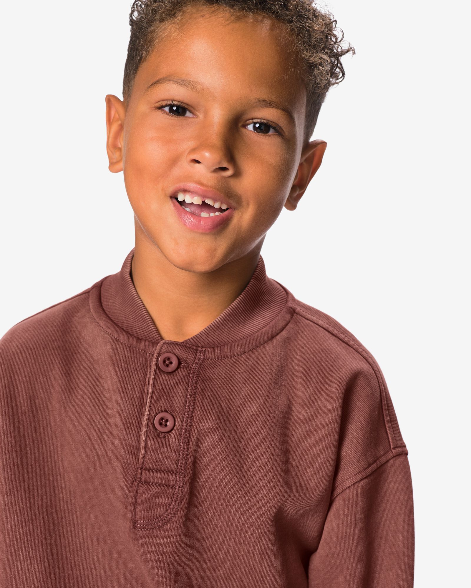 pull enfant tissu molleton  marron marron - 30723906BROWN - HEMA