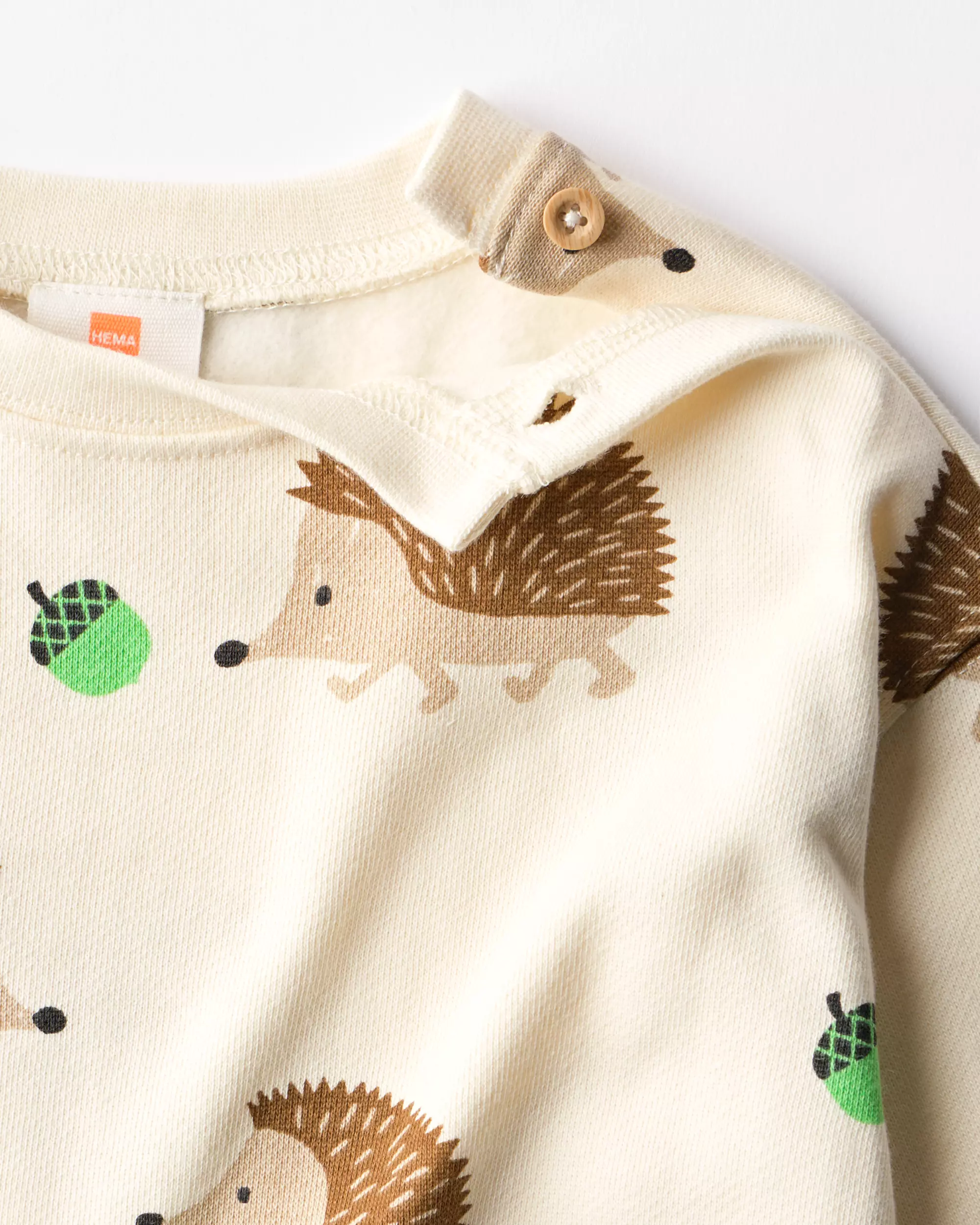 ensemble vêtement bébé tissu molleton hérissons