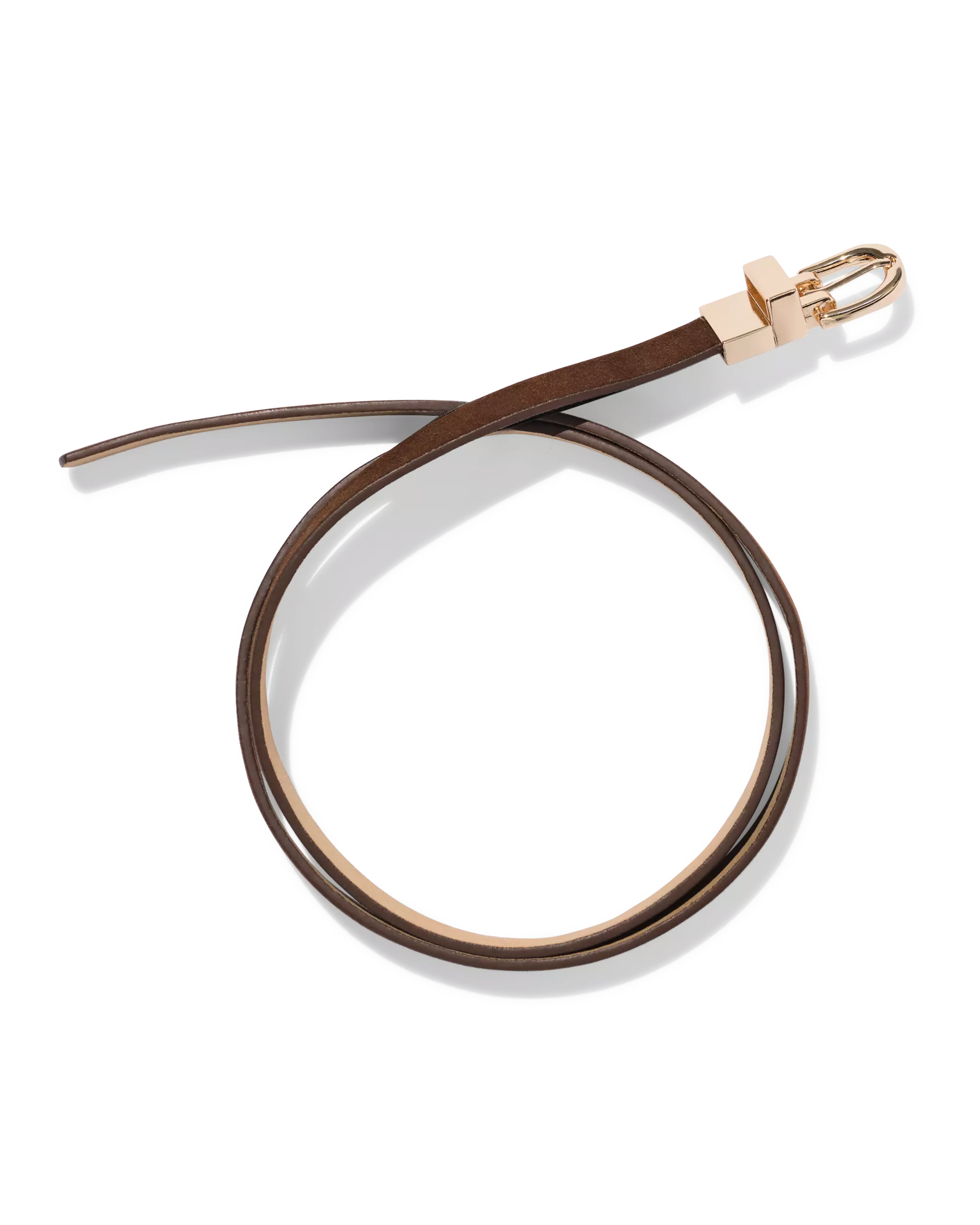 Wendbarer Damengürtel, 1,4 cm, braun-beige