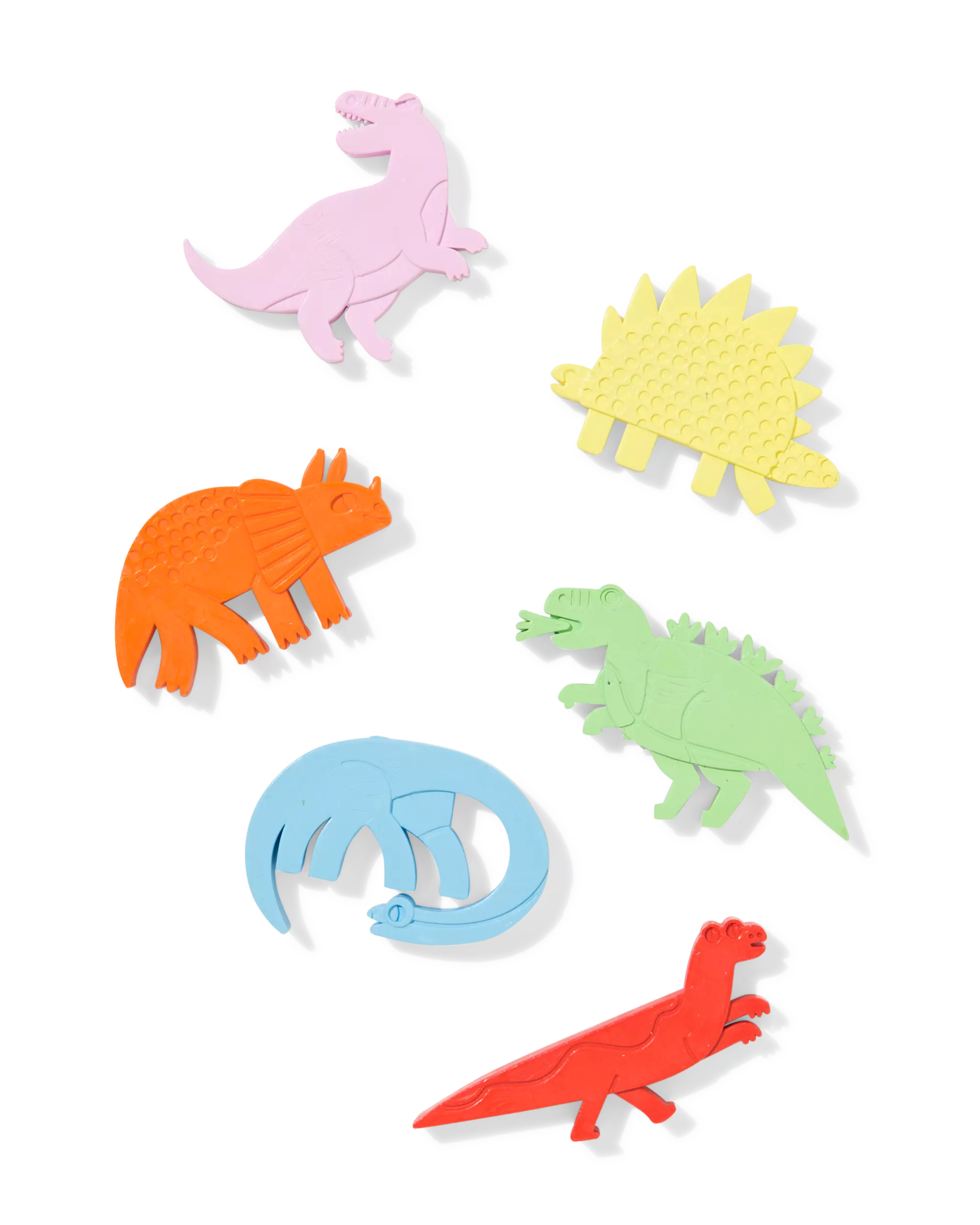 geformte Wachsmalkreide Dino – 6 Stück