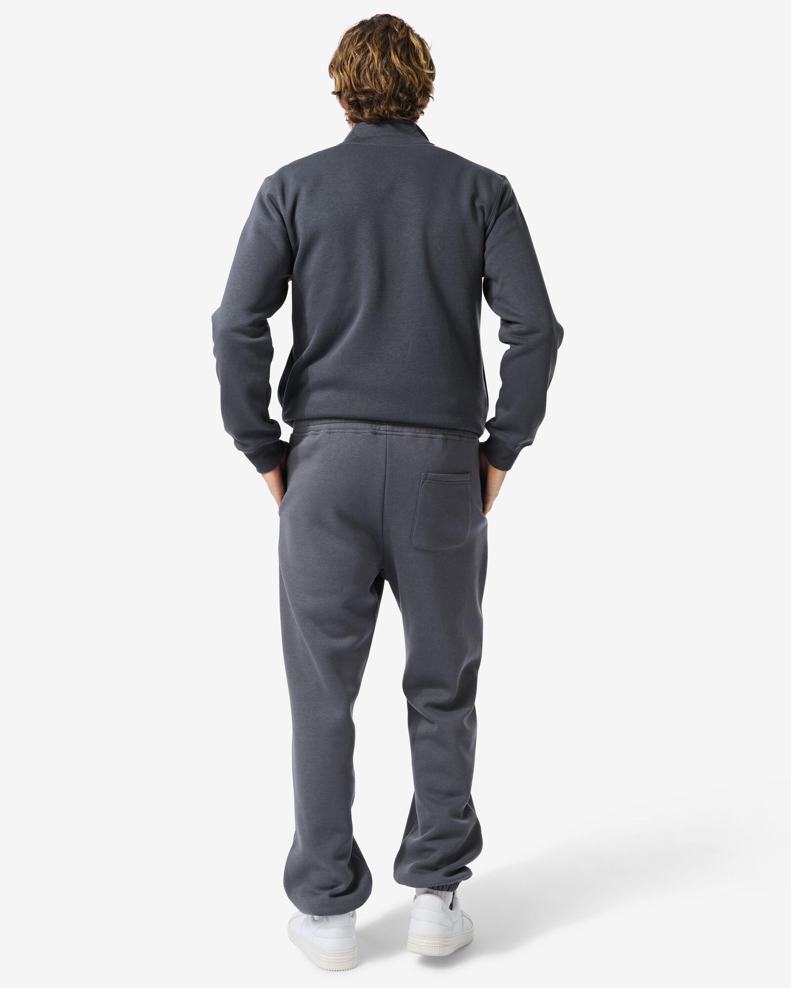 heren sweatbroek donkergrijs donkergrijs - 2101230DARKGREY - HEMA