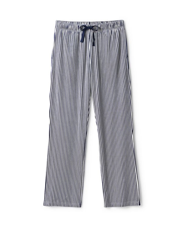 pantalon de pyjama femme velours ray&eacute; bleu fonc&eacute; bleu fonc&eacute; - 23401972DARKBLUE - HEMA
