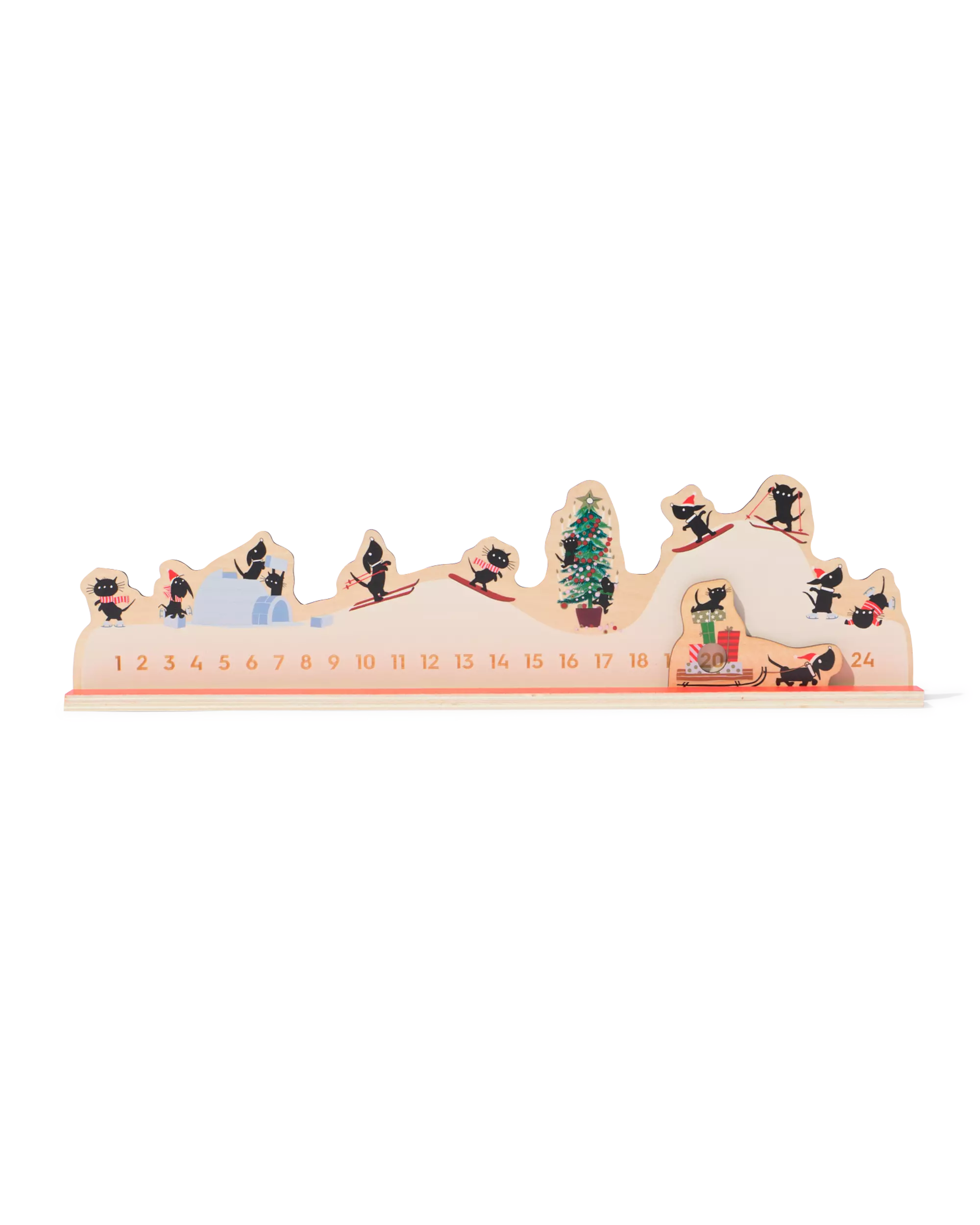 calendrier de l'avent de noël Takkie et Siepie bois