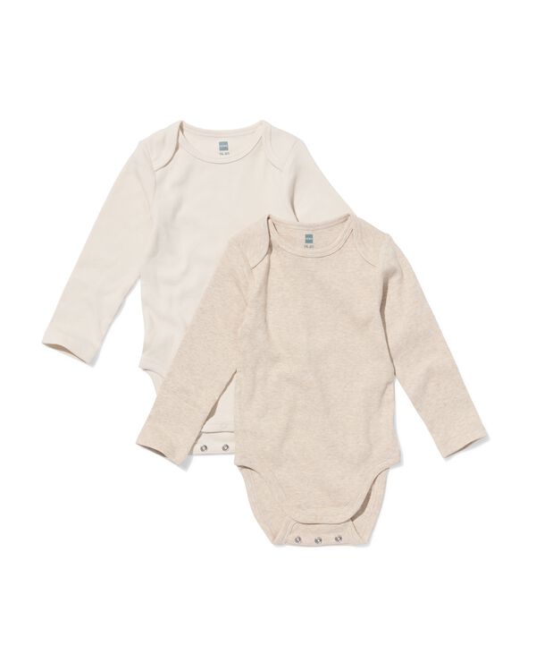 body b&eacute;b&eacute; LENZING&trade; ECOVERO&trade; c&ocirc;tel&eacute; - 2 pi&egrave;ces naturel naturel - 33300560NATURAL - HEMA