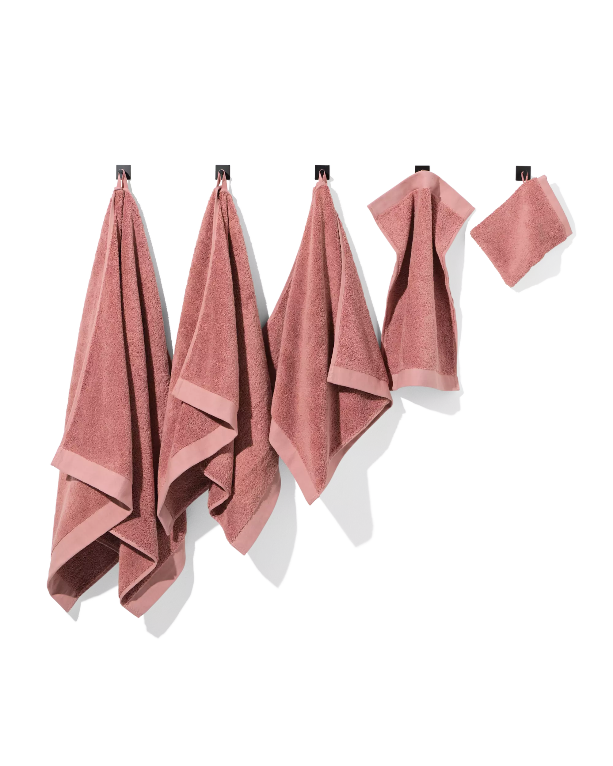 serviette de bain 60x110 qualité hôtelière extra douce rose profond