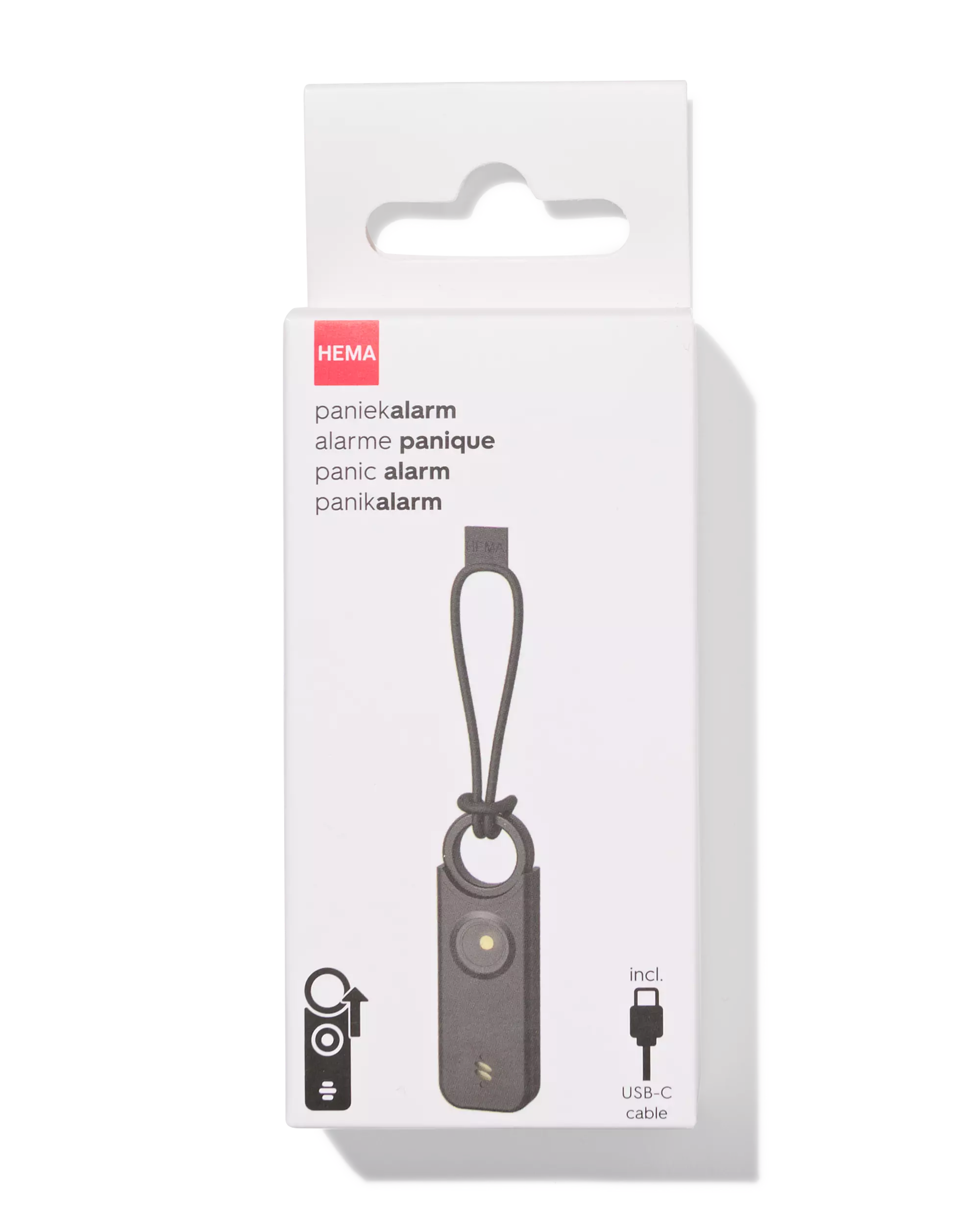 zelfverdediging sleutelhanger 9x3x1.5cm zwart