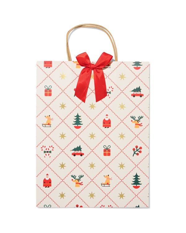 sac cadeau L 39 x 24 cm No&euml;l - 25702212 - HEMA