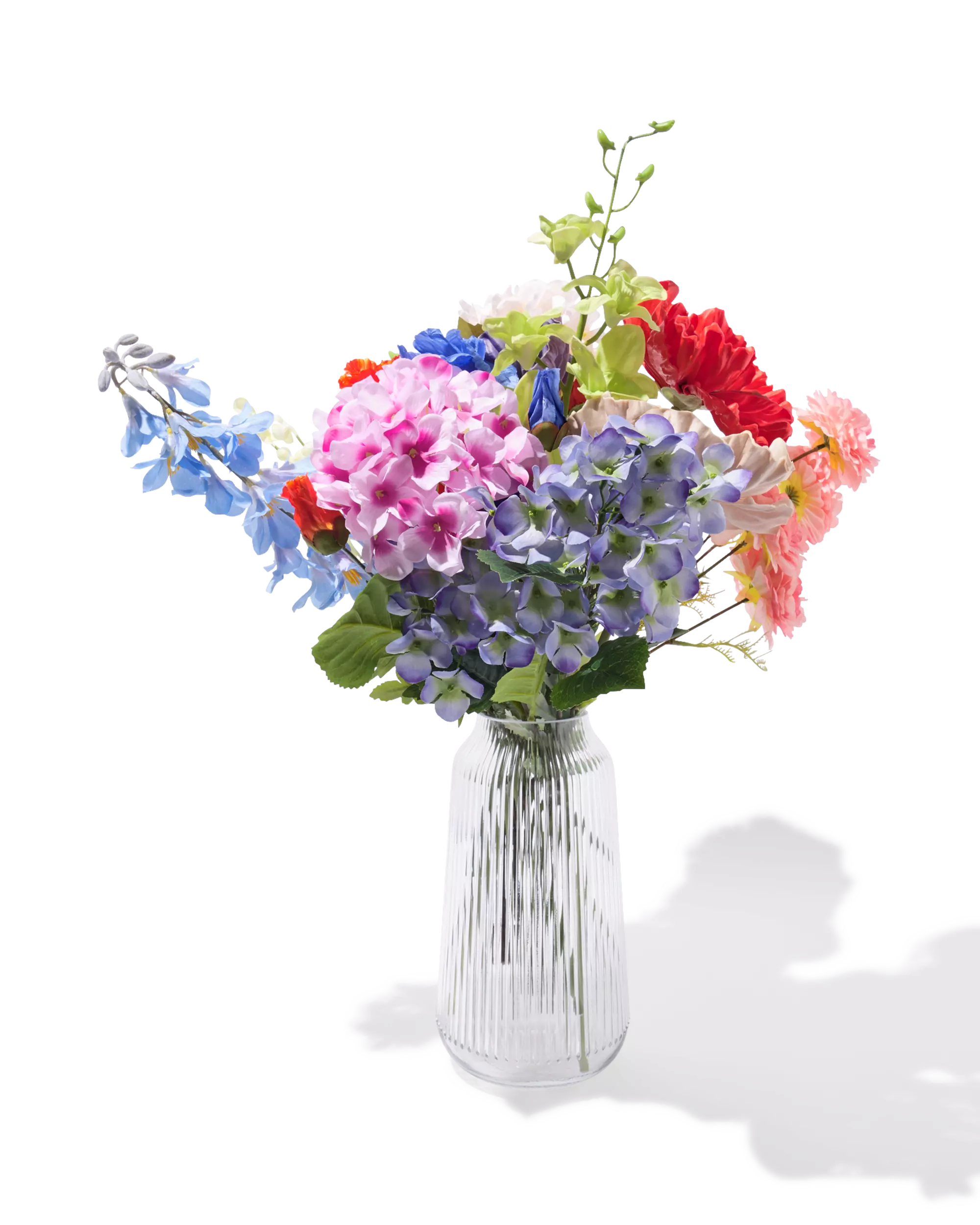 fleur artificielle dendrobium 55 cm caoutchouc vert