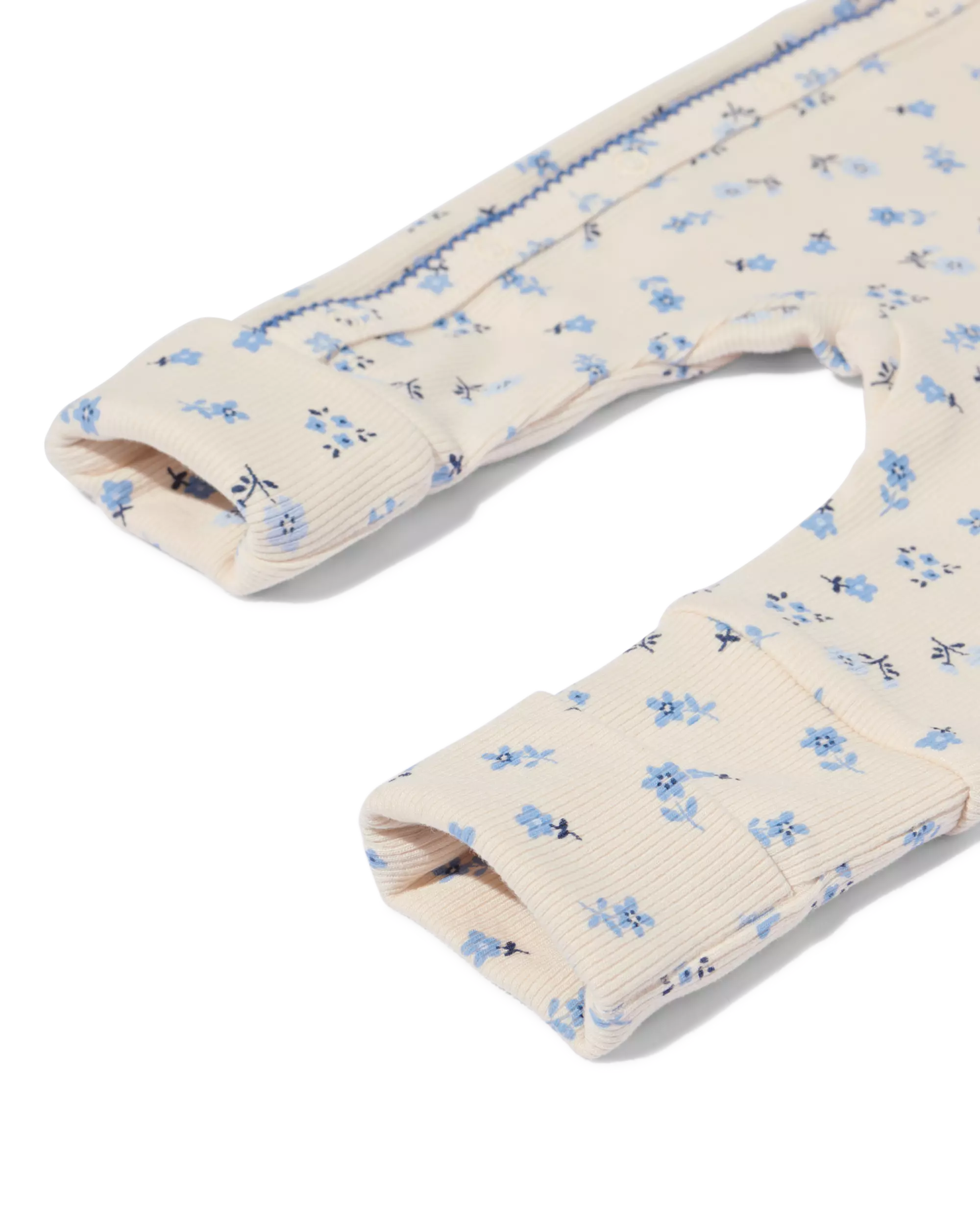 barboteuse évolutive nouveau-né côtelée fleurs