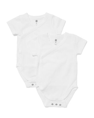 body crois&eacute; &eacute;volutif b&eacute;b&eacute; - 2 pi&egrave;ces blanc blanc - 33300470WHITE - HEMA