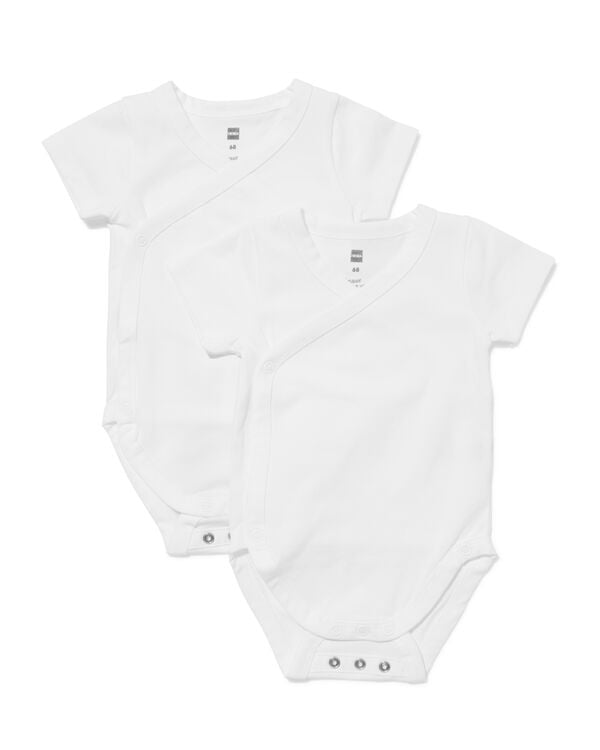 body crois&eacute; &eacute;volutif b&eacute;b&eacute; - 2 pi&egrave;ces blanc blanc - 33300470WHITE - HEMA