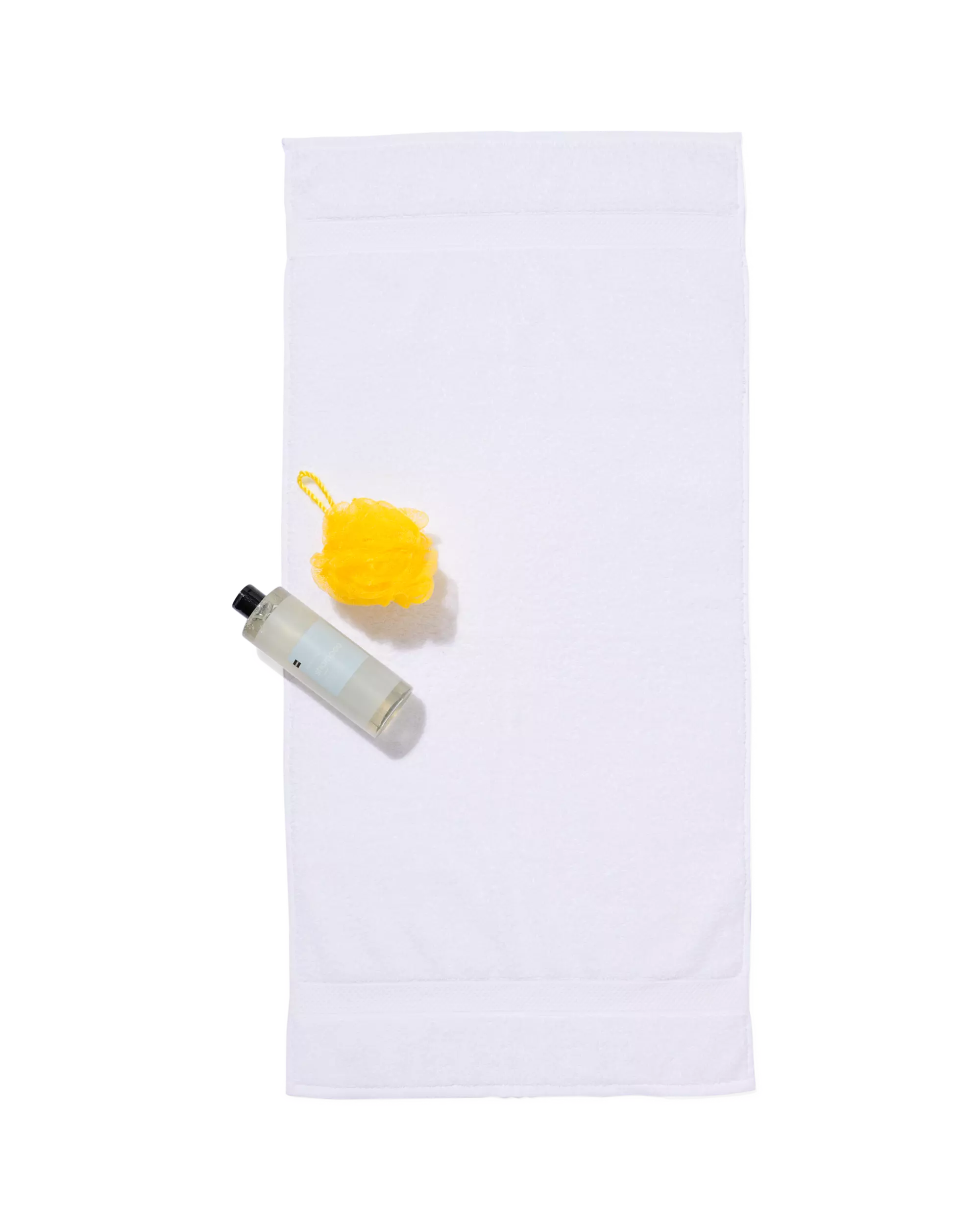 serviette de bain - 50x100 cm - qualité épaisse - blanc