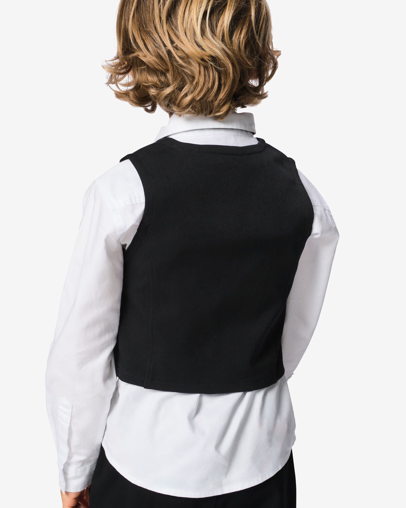 gilet enfant piqu&eacute; Takkie  noir noir - 30730903BLACK - HEMA