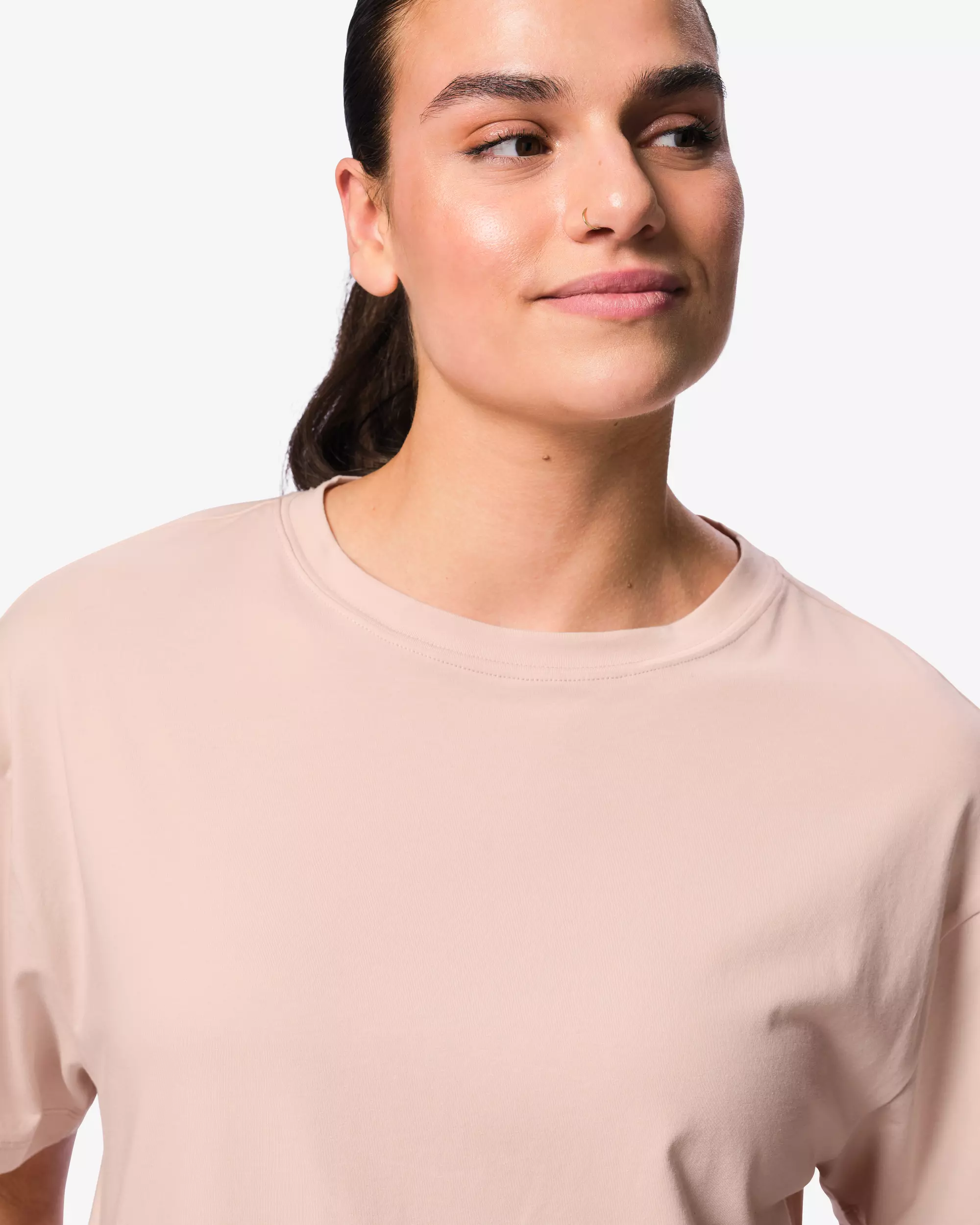 Damen-T-Shirt, Baumwolle, Boxy Fit