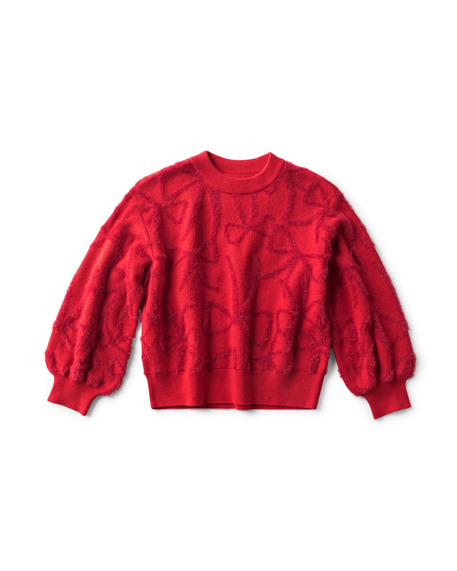 pull enfant grosse maille n&oelig;uds rouge rouge - 30898007RED - HEMA