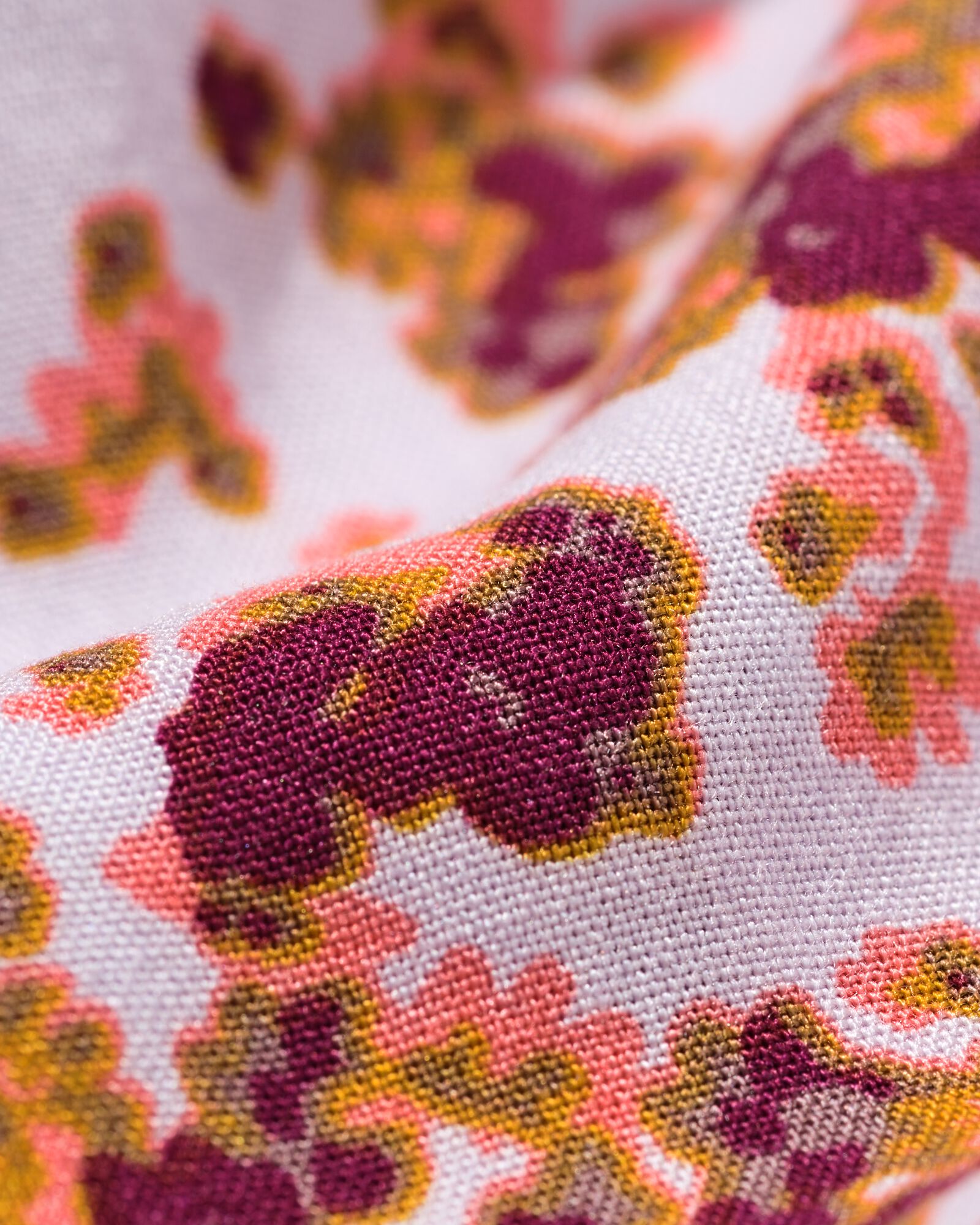 damesblouse Bobbie bloemen lila - 36207640LILAC - HEMA