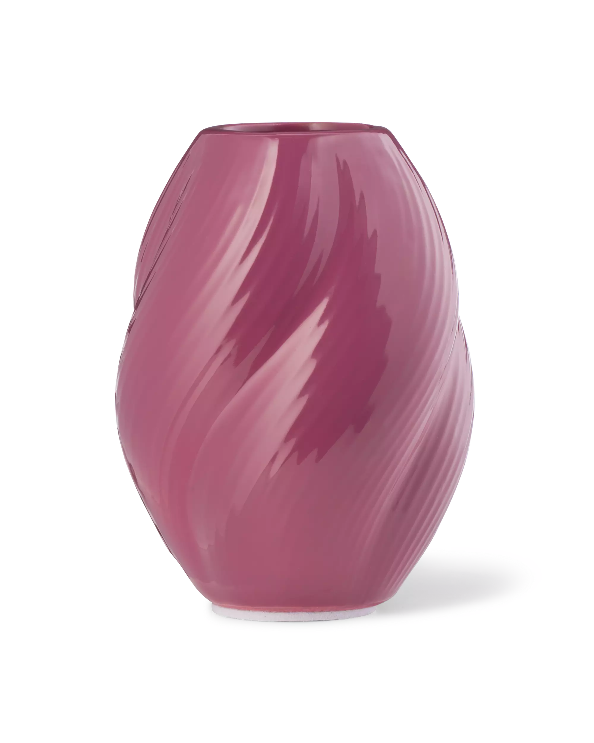 vase pour bâtonnets parfumés ⌀7x10cm céramique twist aubergine