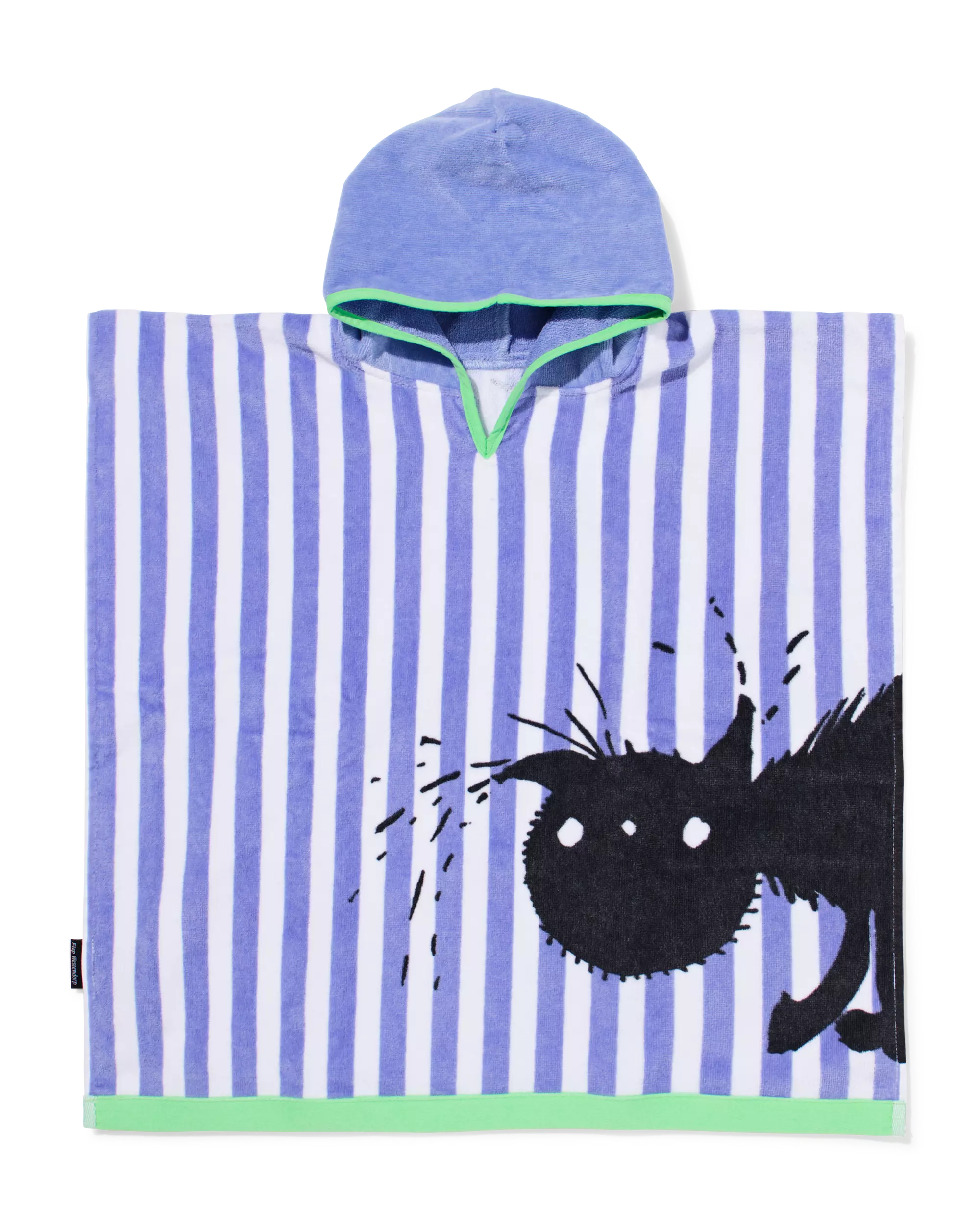 poncho de plage enfant 60 x 60 cm Siepie velours