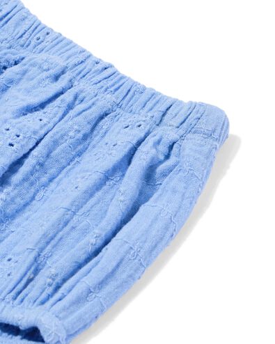 babykledingset broderie blauw - 33003180BLUE - HEMA