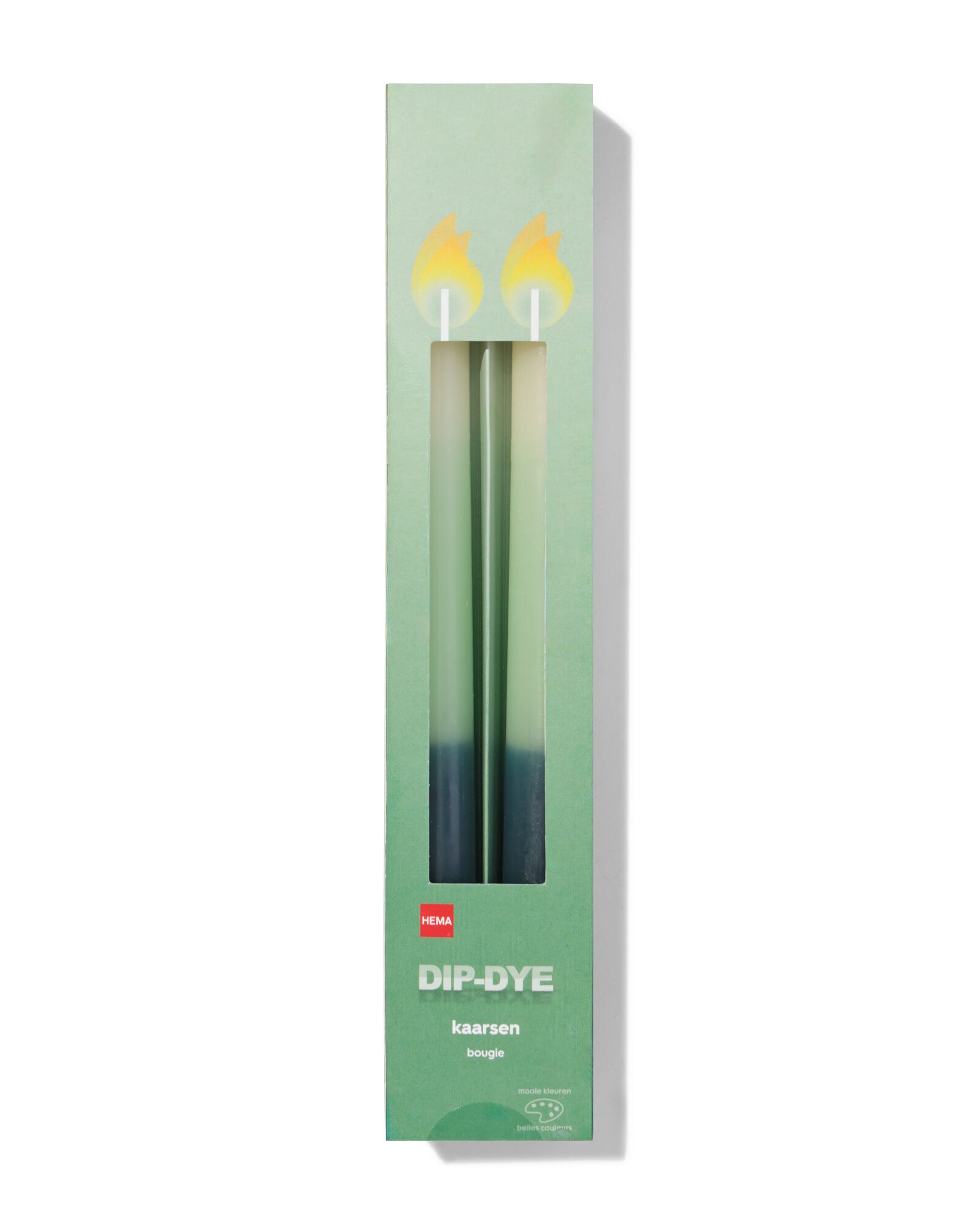 petites bougies longues dip-dye - 2 pi&egrave;ces - 13506103 - HEMA