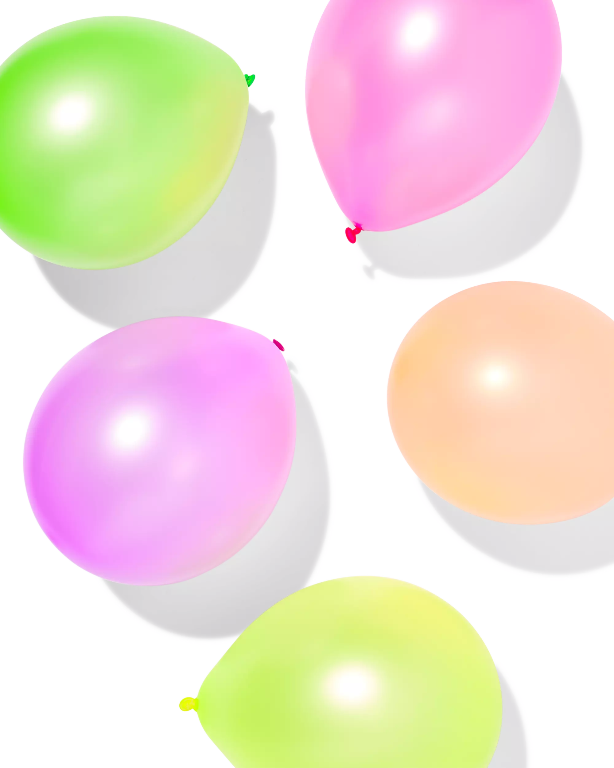 Luftballons, Ø 23 cm, neonfarben – 10 Stück
