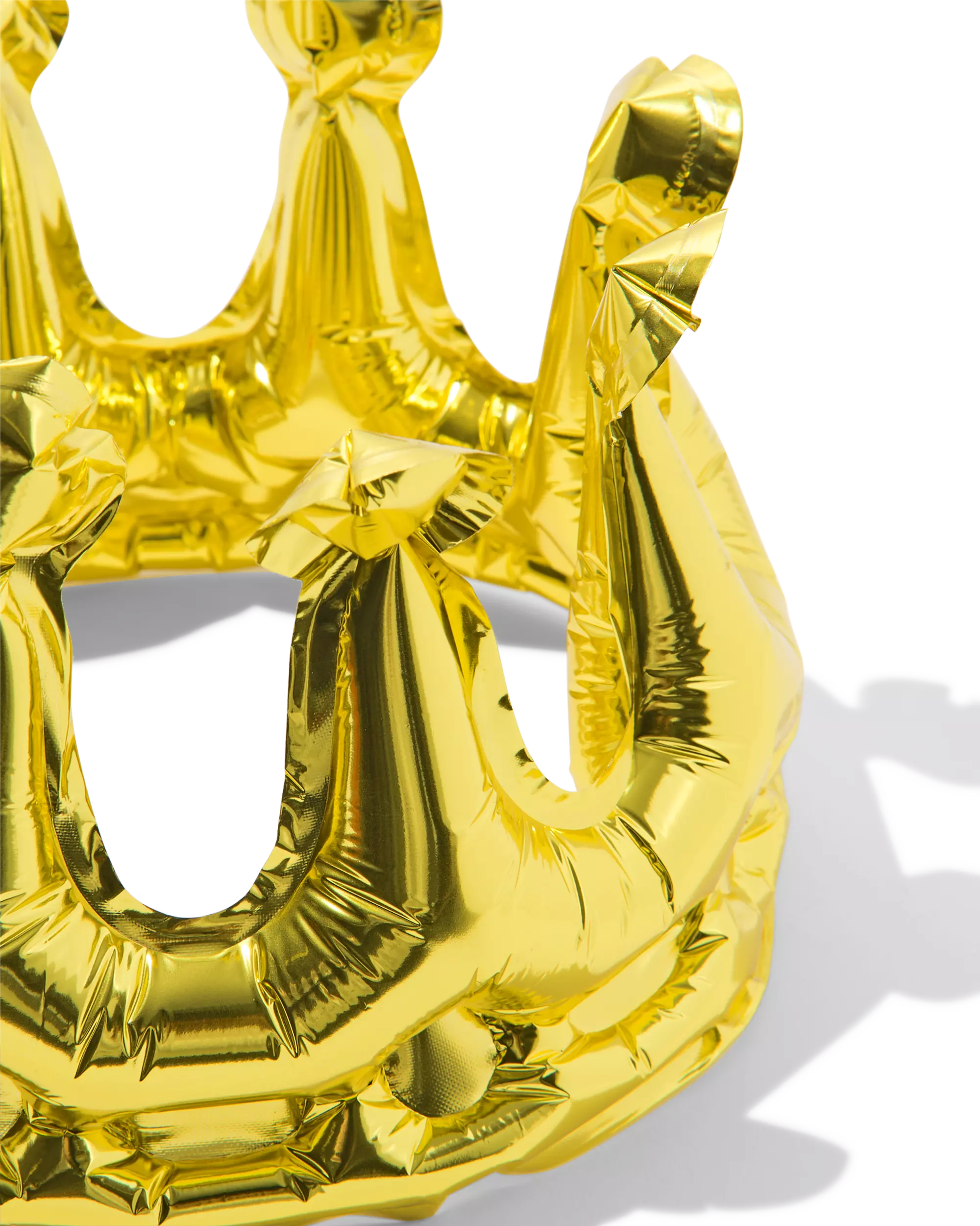 ballon alu couronne 20cm doré
