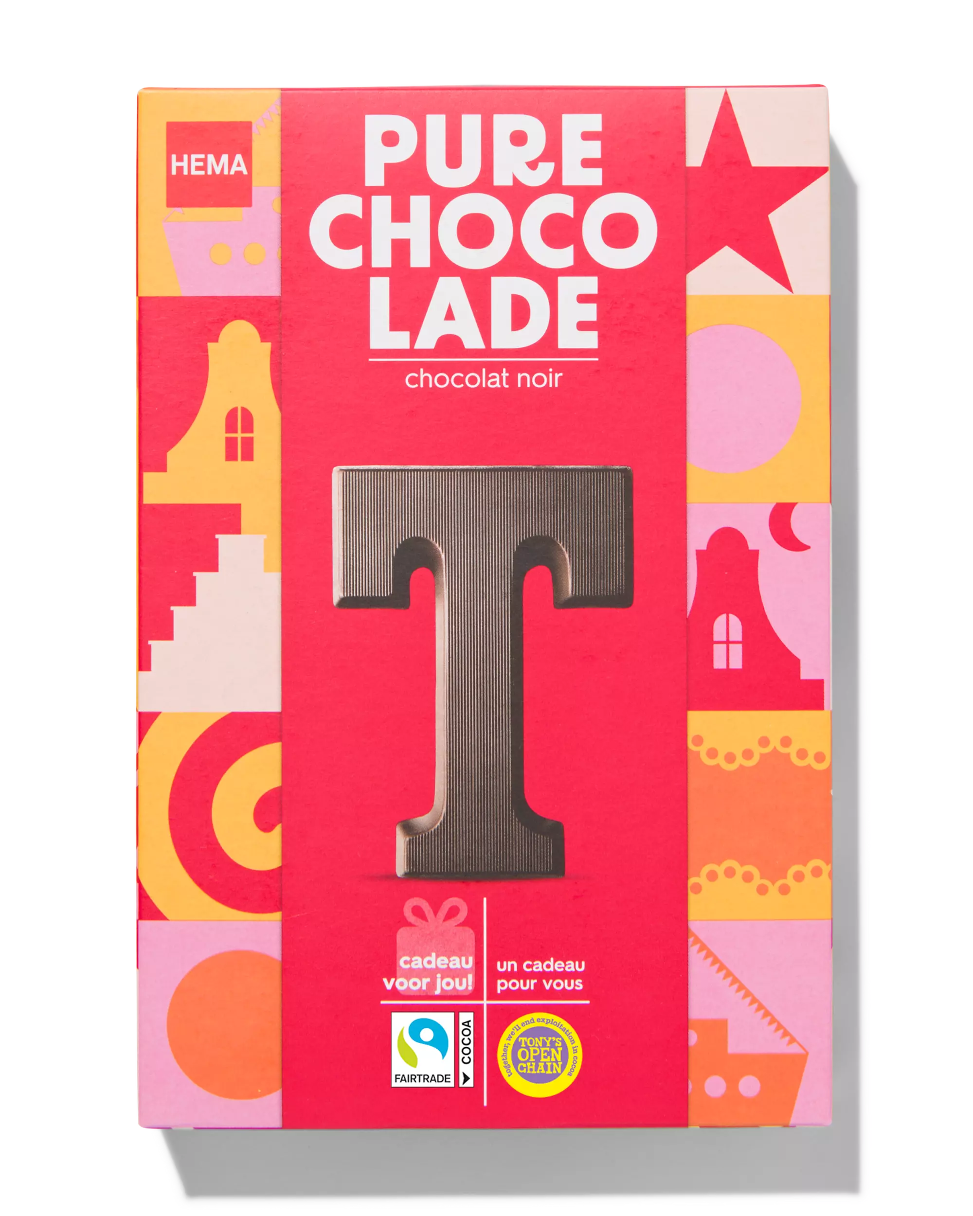 chocoladeletter puur T 140g