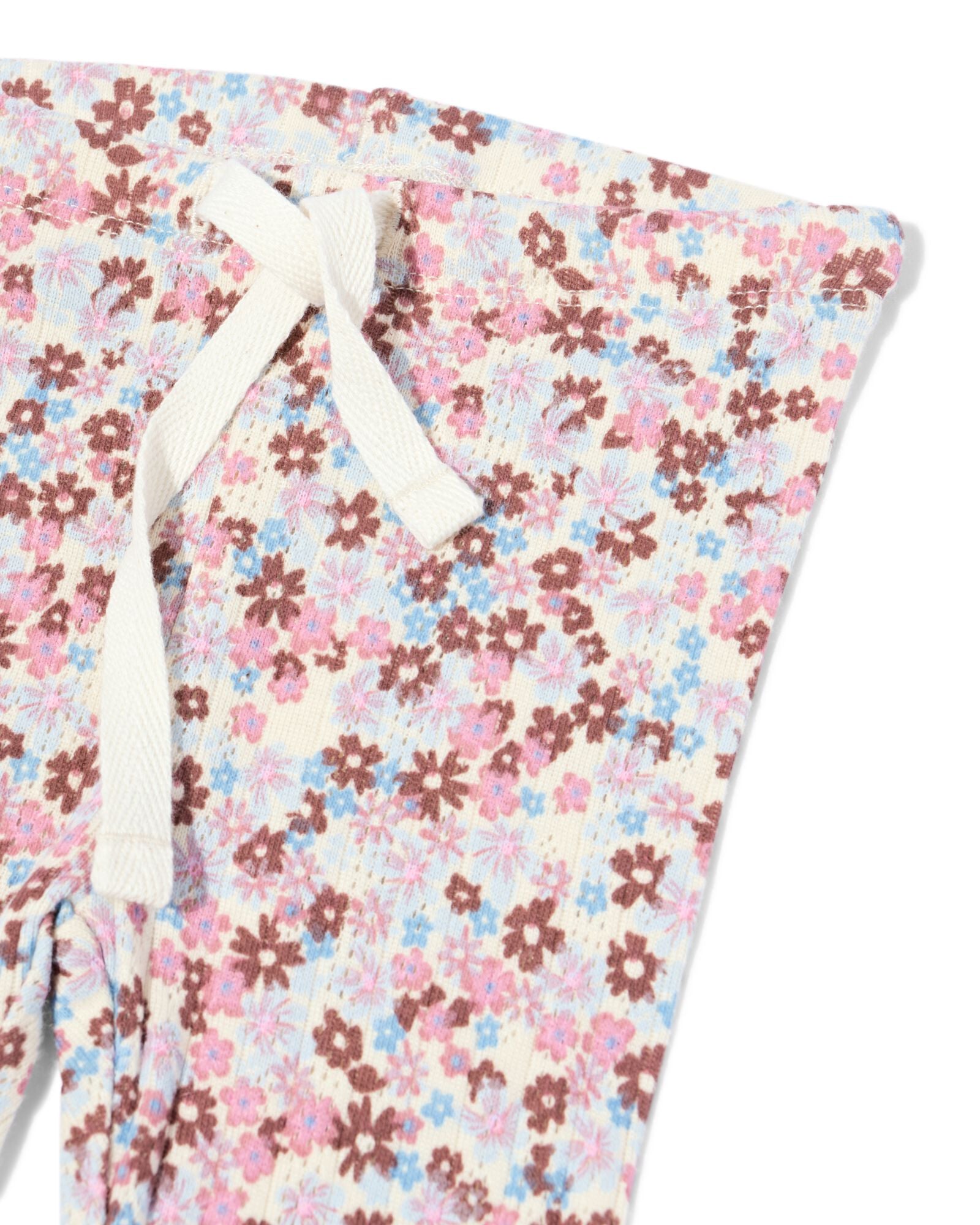 leggings b&eacute;b&eacute; moulants ajour&eacute;s fleurs - lot de 2 bleu bleu - 33017380BLUE - HEMA
