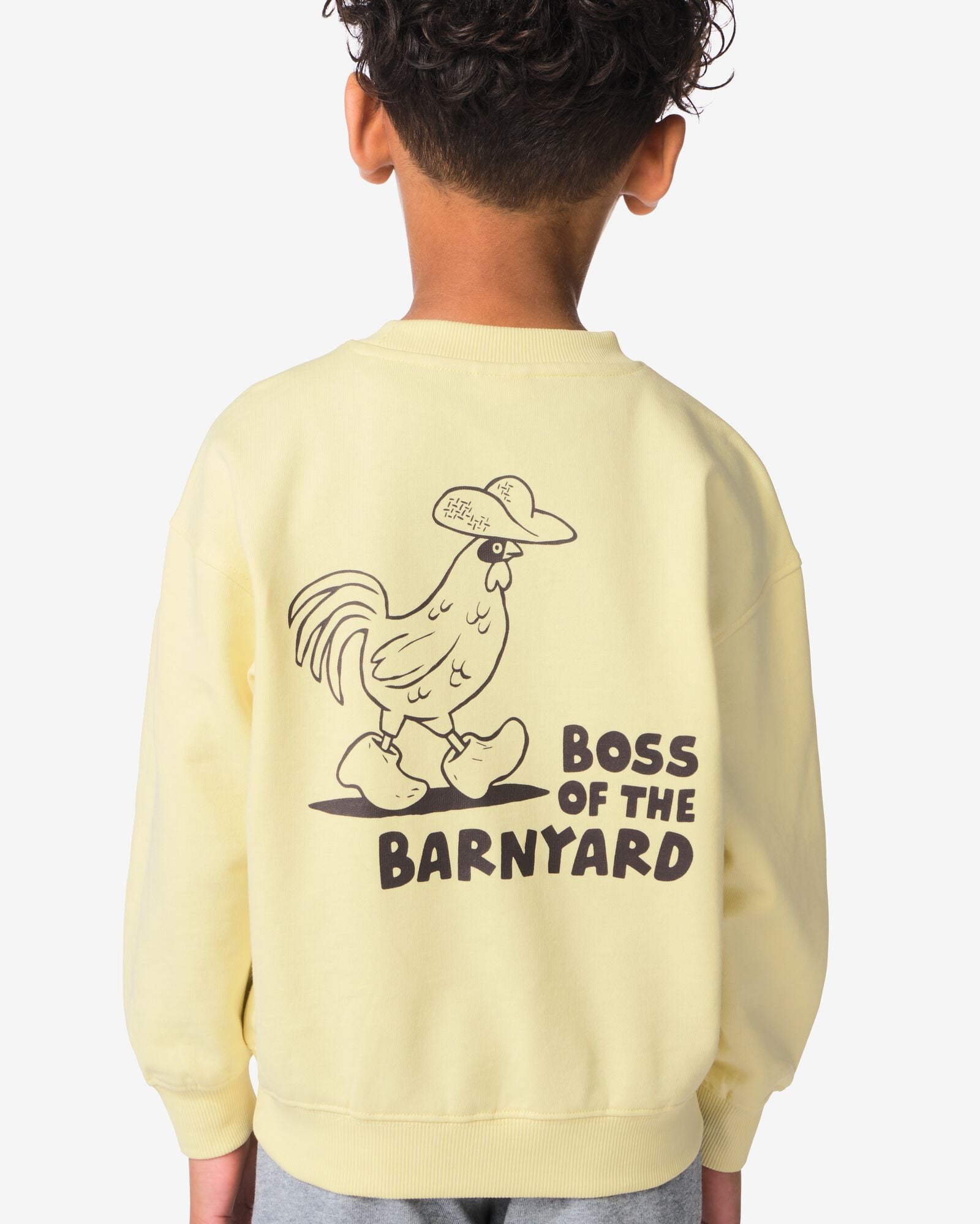 sweat-shirt enfant graphique jaune jaune - 30724254YELLOW - HEMA