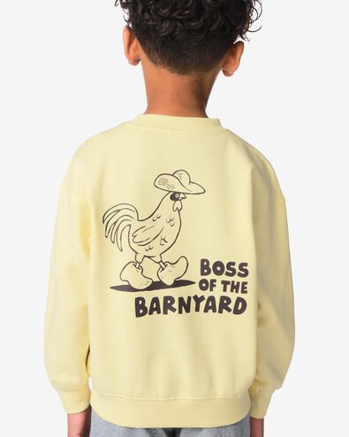 sweat-shirt enfant graphique jaune jaune - 30724254YELLOW - HEMA