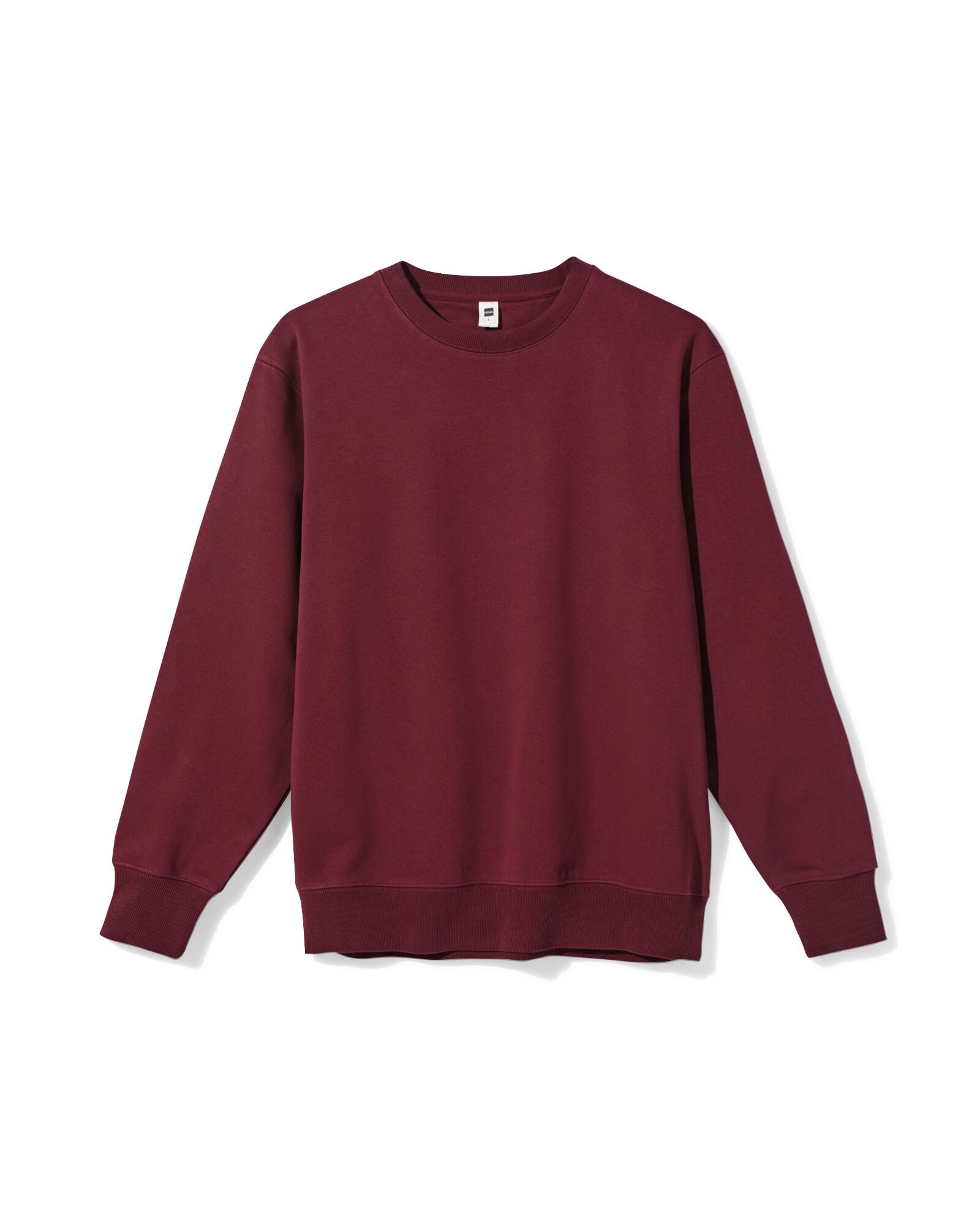 Herrenpullover Daryl aus Sweatstoff dunkelrot dunkelrot - 2148180DARKRED - HEMA