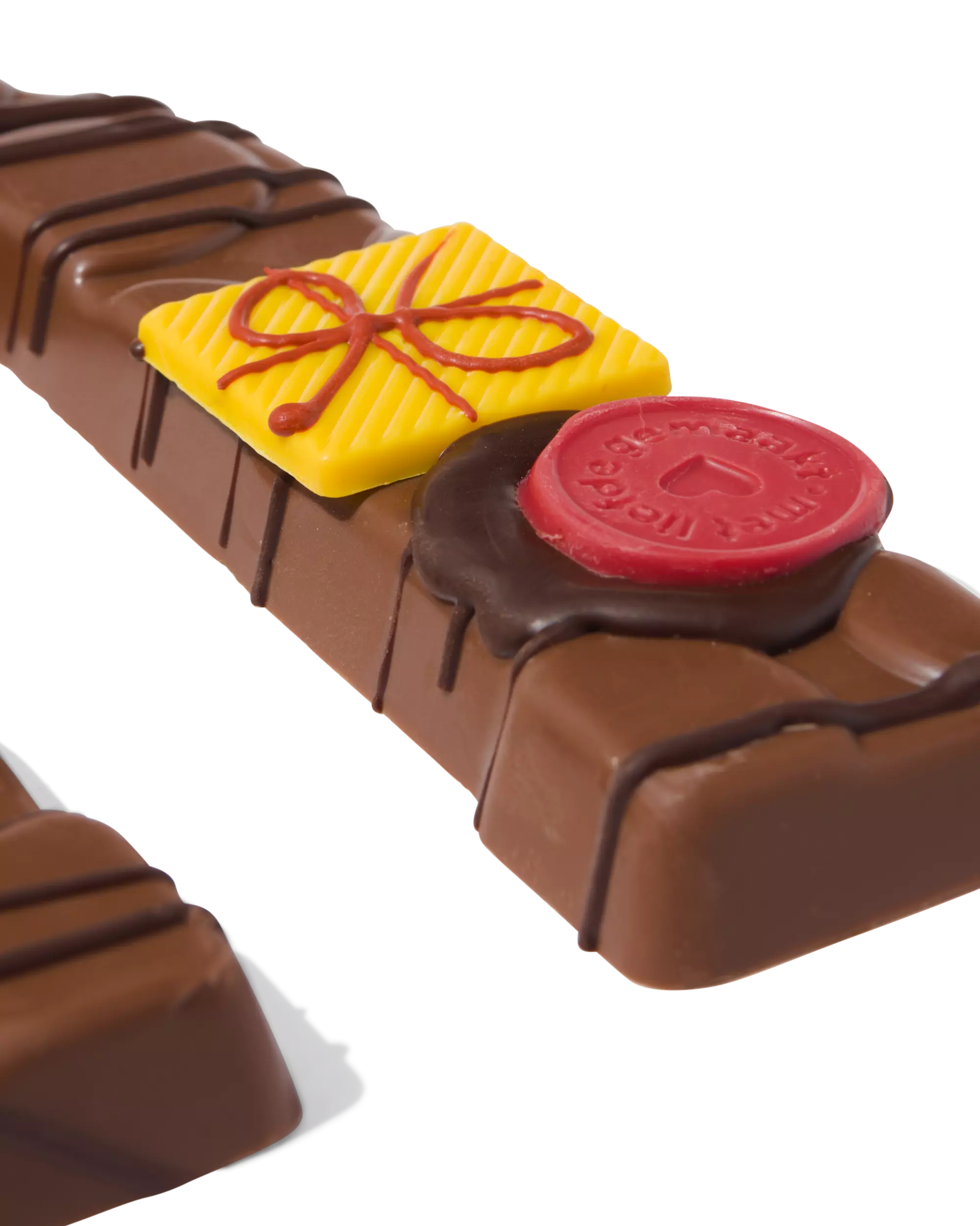 handgedecoreerde chocoladeletter melk U 180g