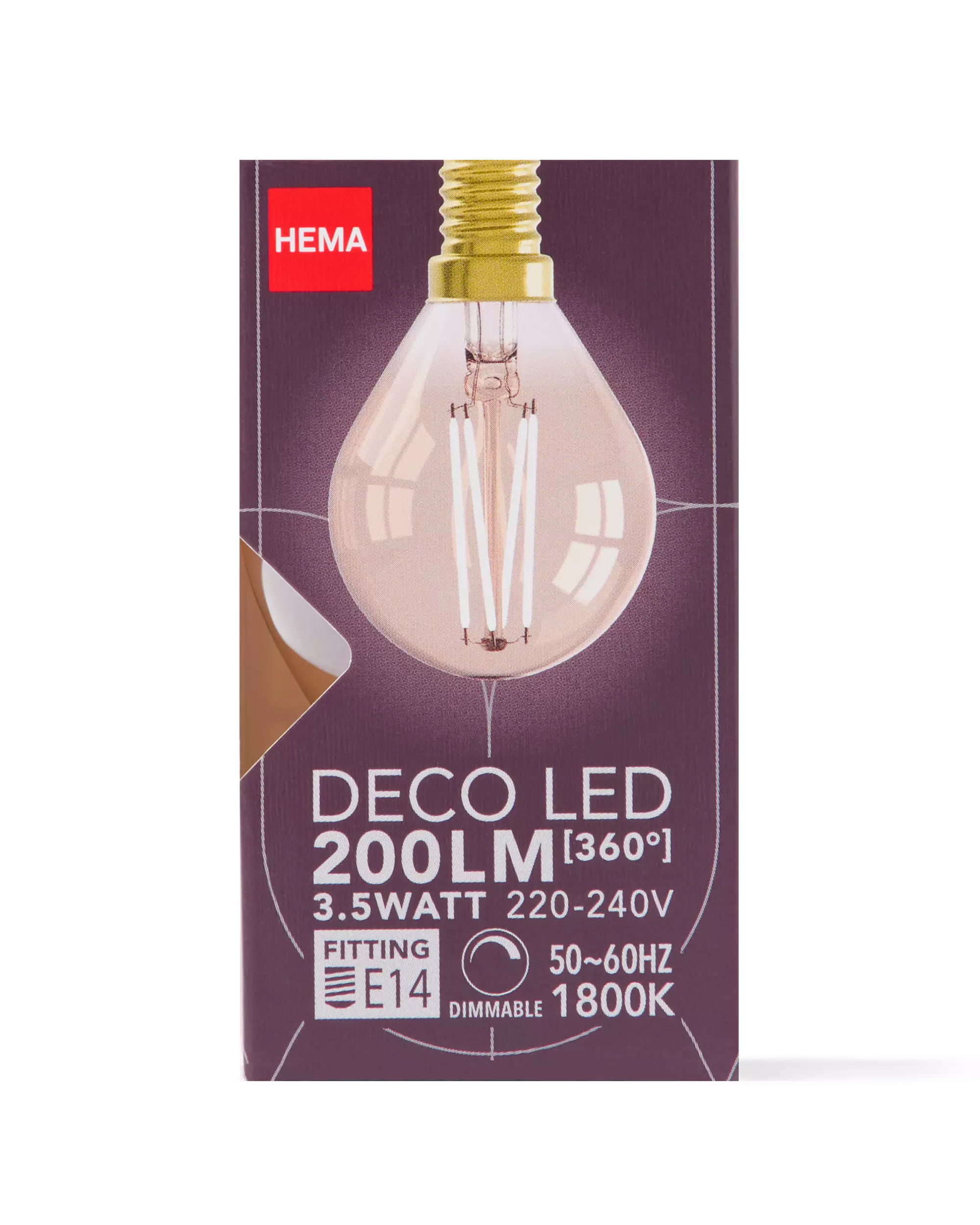 ampoule led sphérique E14 3,5W 200lm