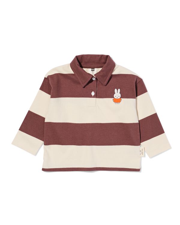 t-shirt b&eacute;b&eacute; Miffy jersey rayures marron marron - 33101580BROWN - HEMA