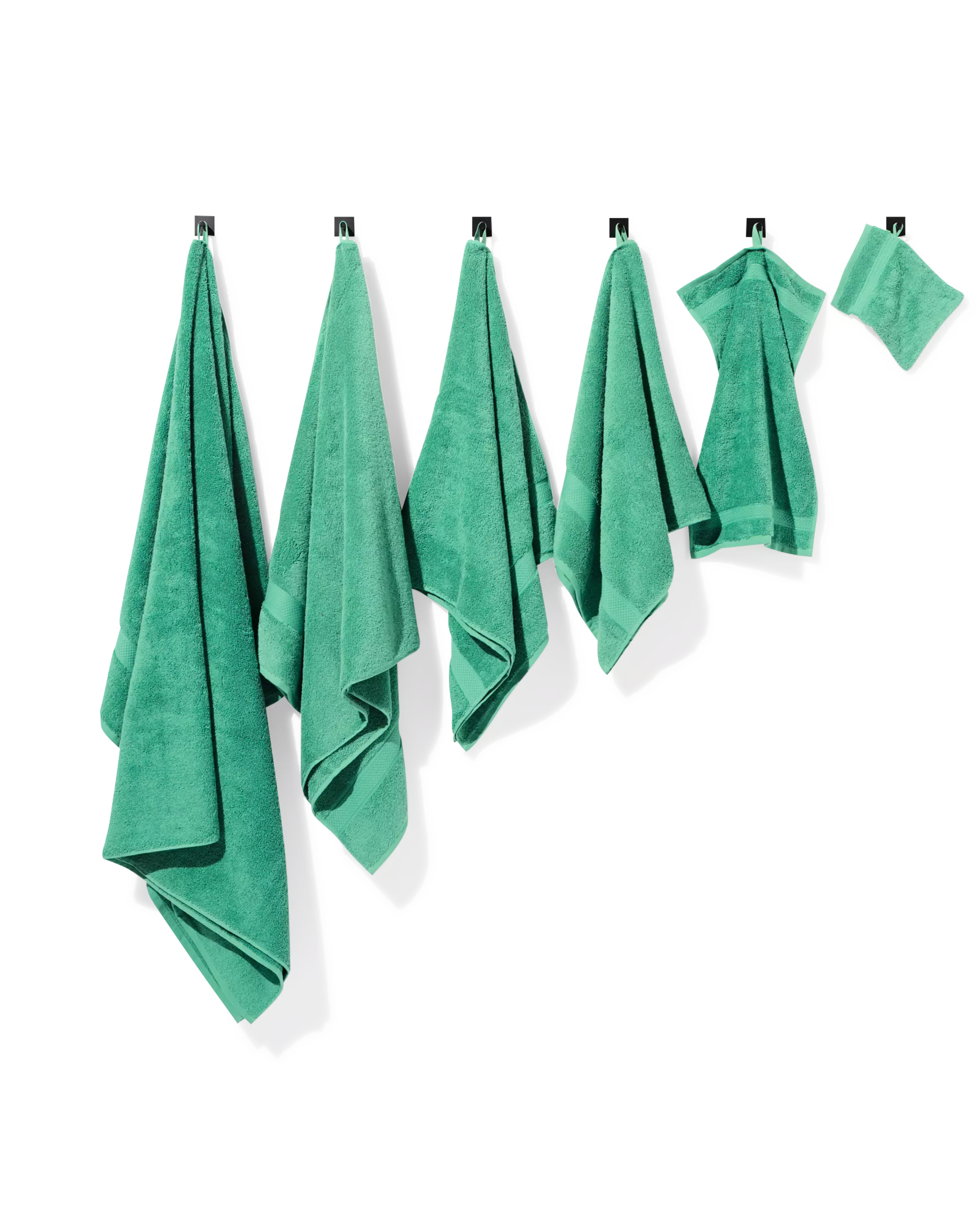 petite serviette 33x50cm qualité épaisse vert moyen