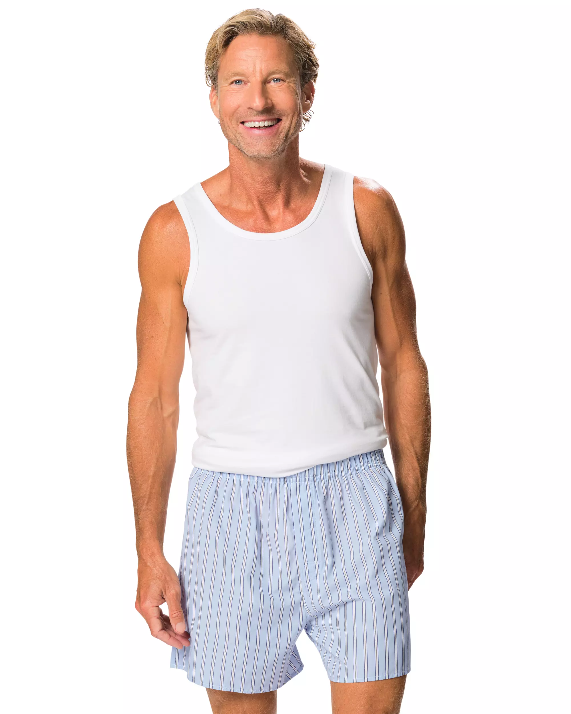 boxer homme ample rayures