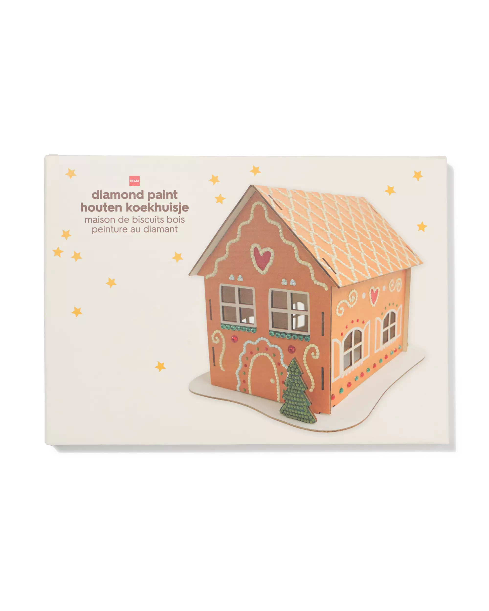 knutselpakket diamond painting koekhuisje