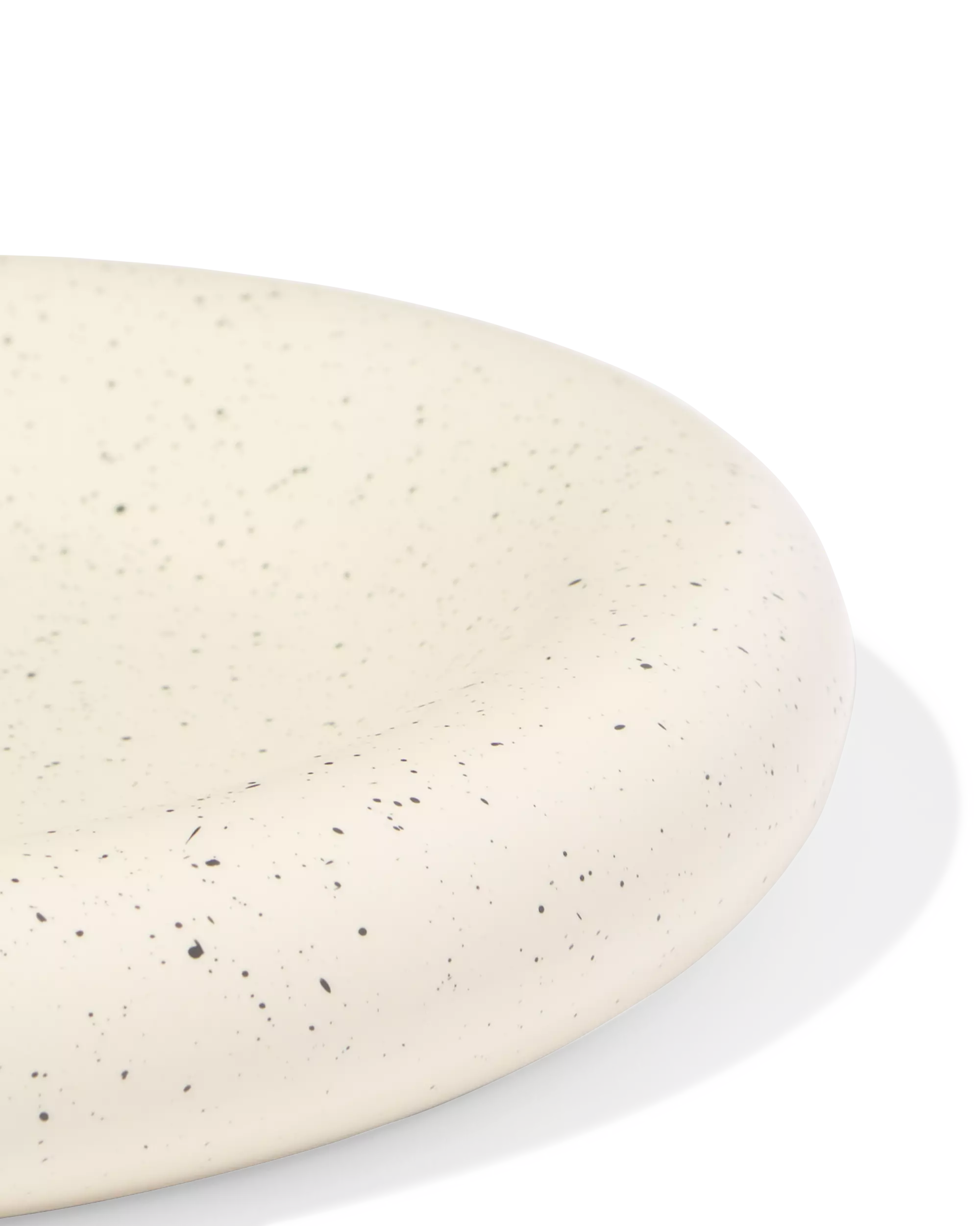 kaarsonderzetter ⌀20cm keramiek wit