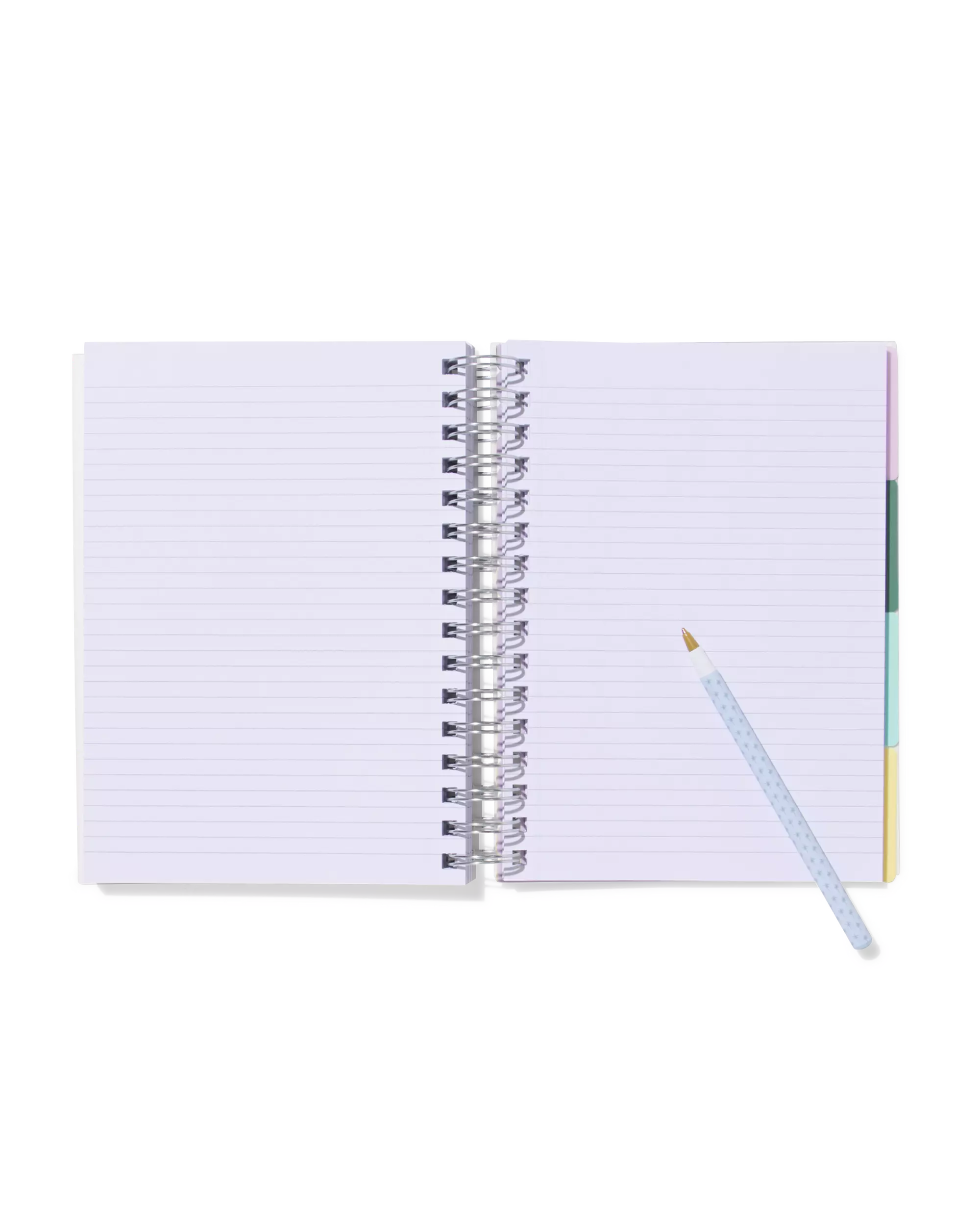 cahier à spirale 4-en-1 A5 ligné
